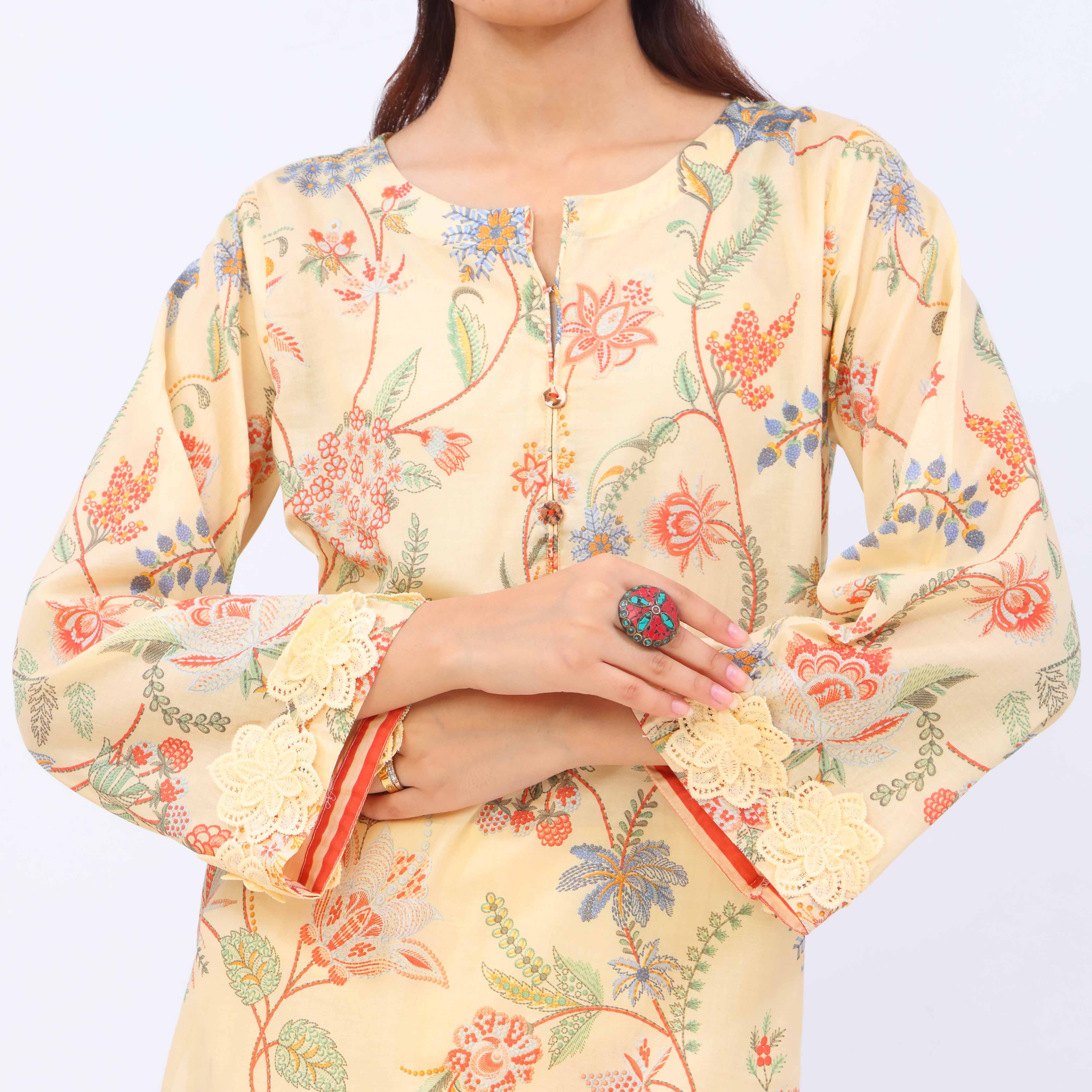 3 PC- Digital Printed Lawn Suit PS5432 - Image 3