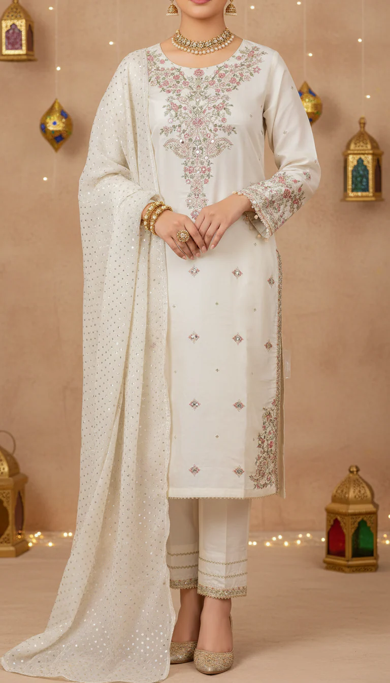 3 PC Embellished Suit PF6110 - Image 2