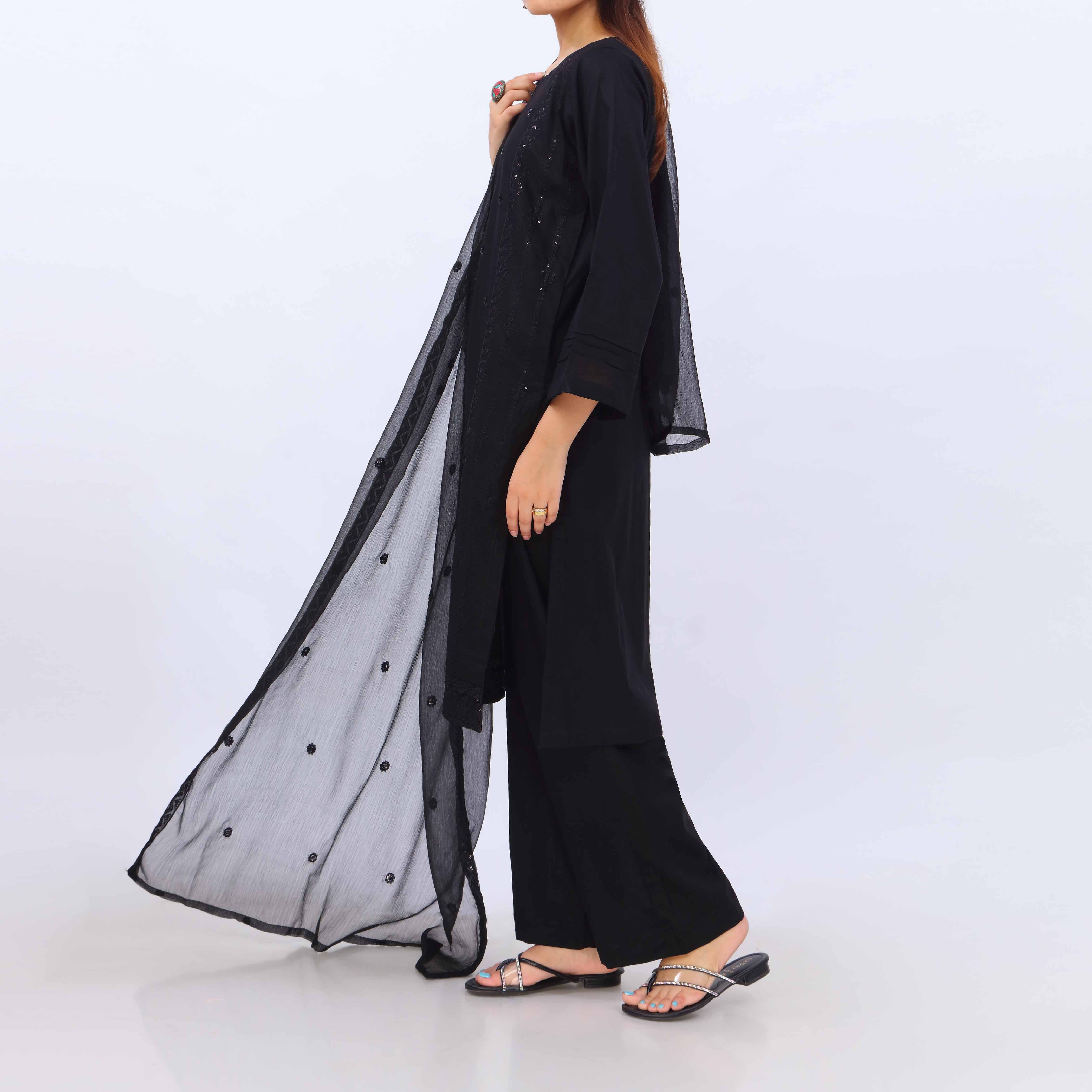 3 PC- Embroidered Cambric Suit PS5448 - Image 3