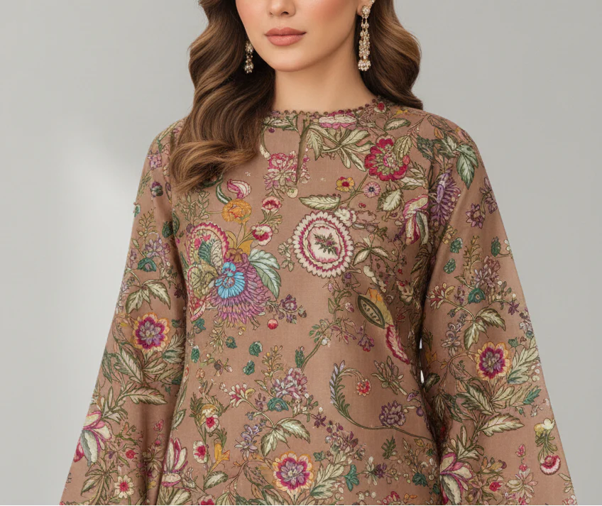 3PC Unstitched Printed Suit US5532 - Image 3