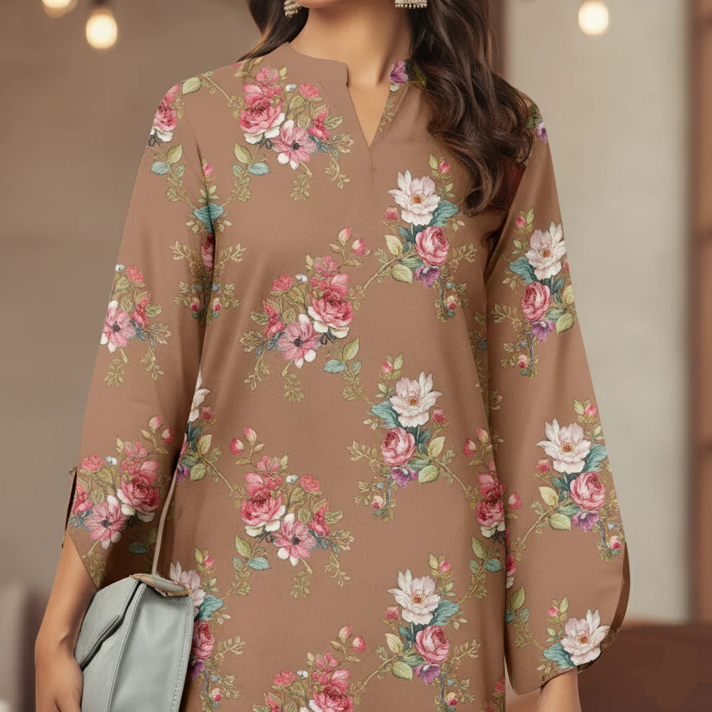 3PC Unstitched Printed Suit US5536 - Image 3