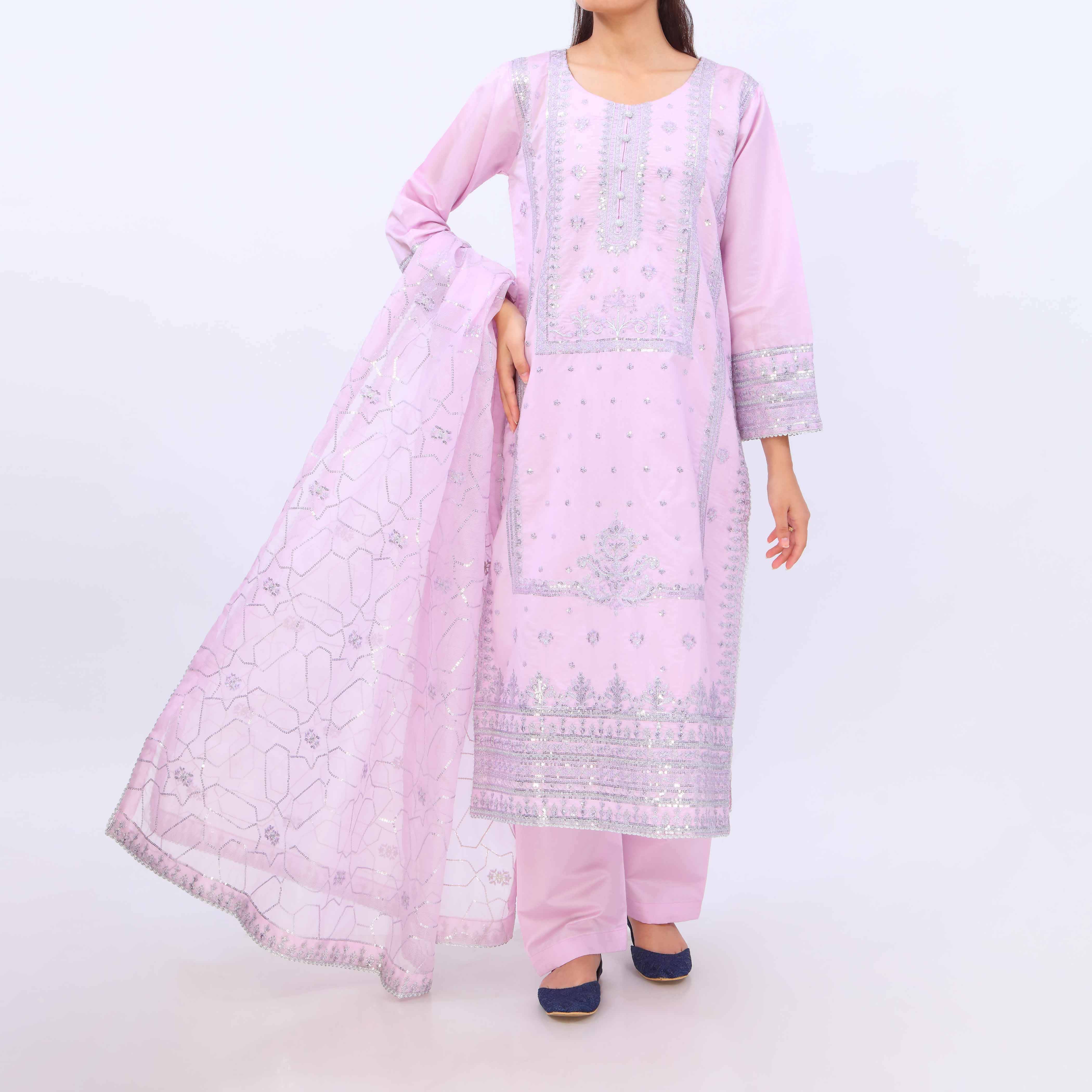 3 PC- Viscose Embellished Suit PF5088 - Image 2