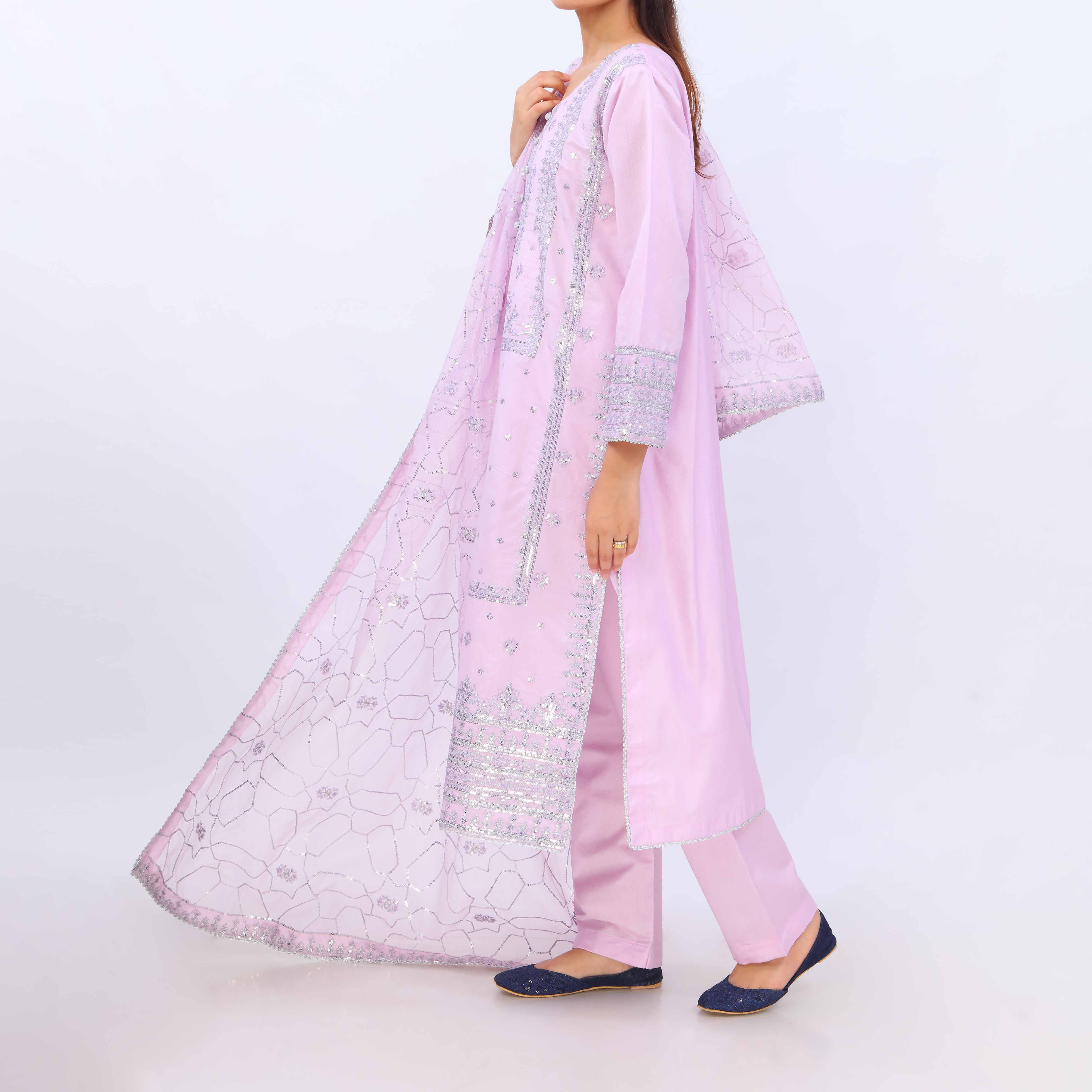 3 PC- Viscose Embellished Suit PF5088 - Image 5