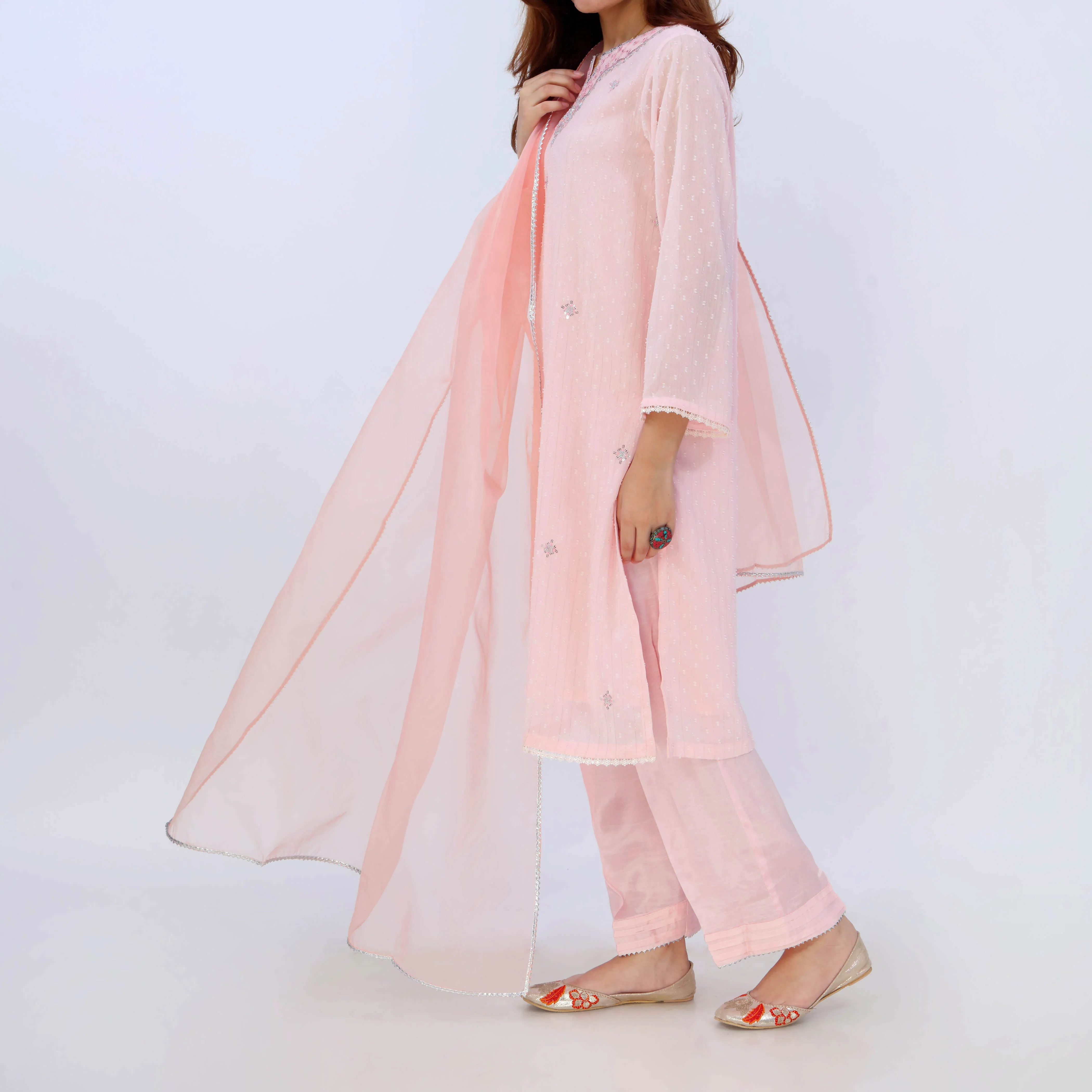 3PC- Broshia Chiffon Suit PS5341 - Image 4