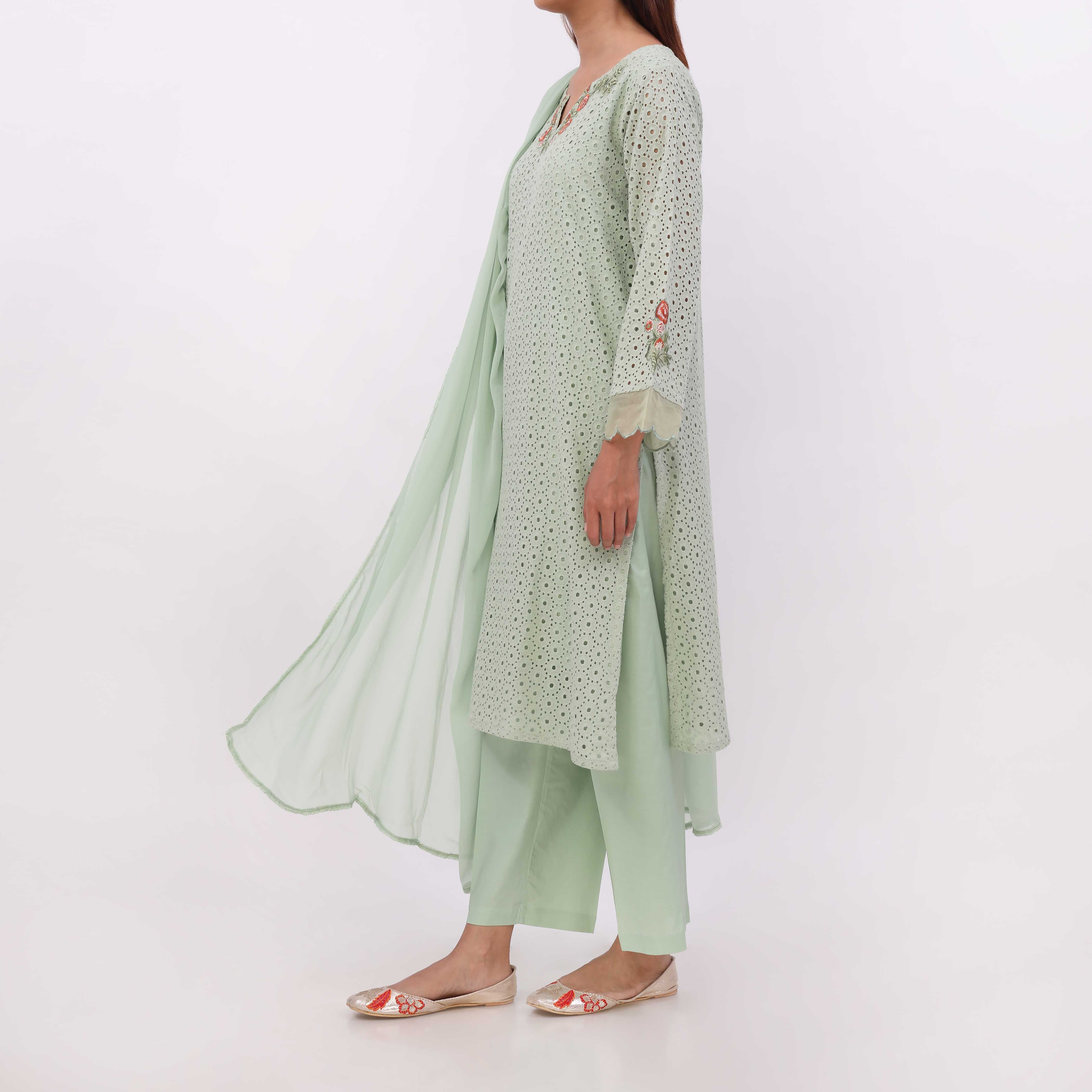 3PC- Chikan Kari Lawn Suit PS5312 - Image 4