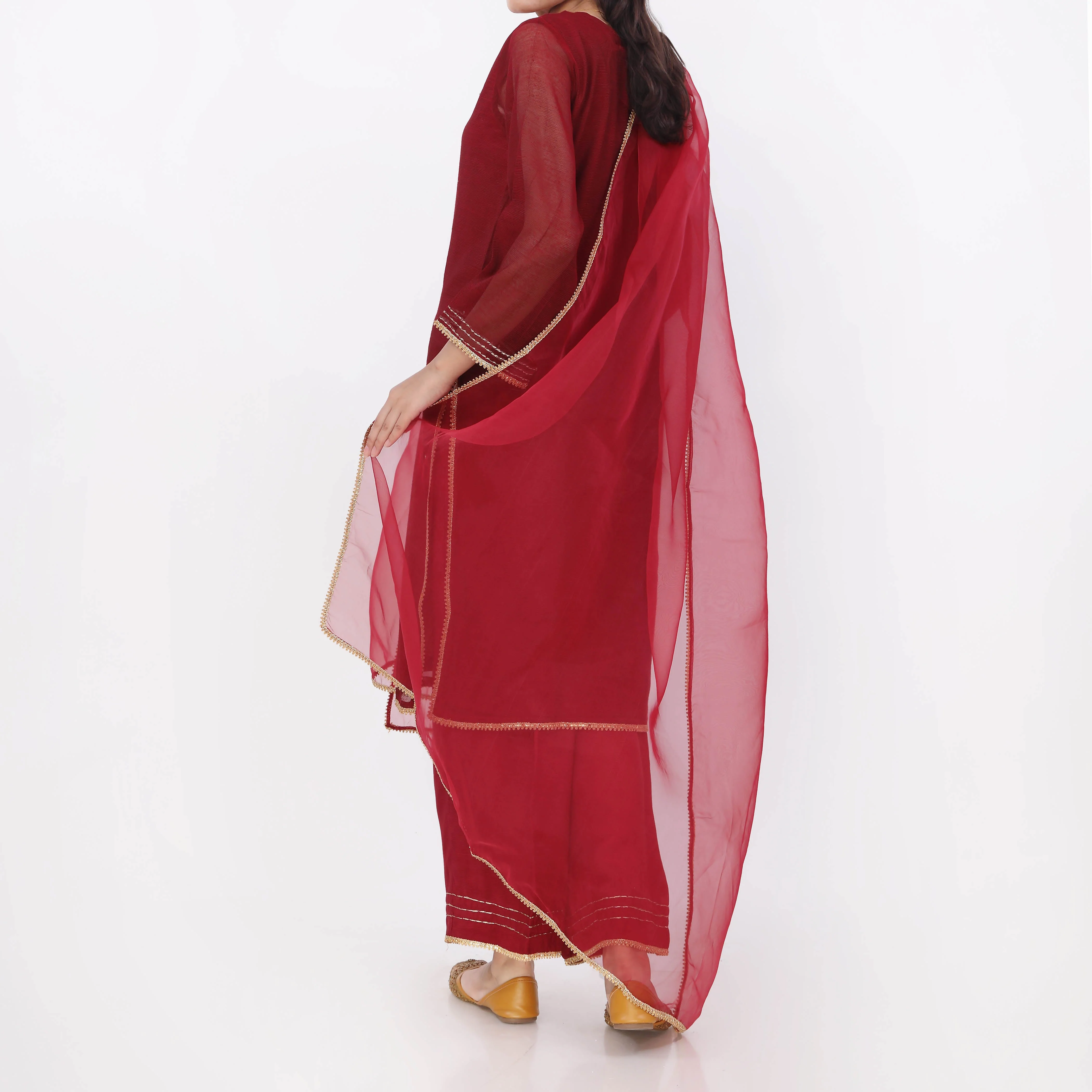 FLAMENCA<br>3 PC Embroidered Suit PS5283 - Image 5