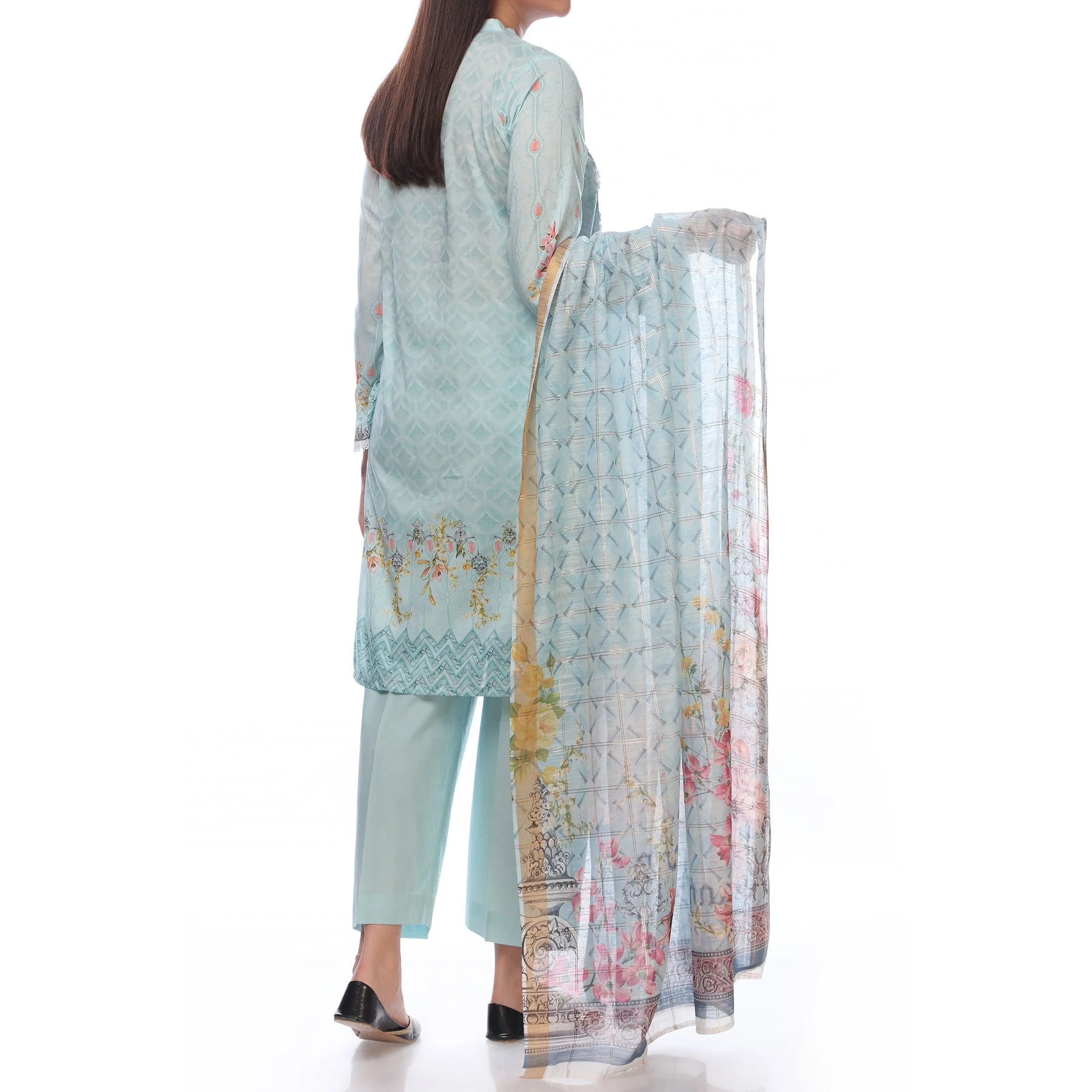 3PC- Digital Printed Lawn Embroidered Suit PS2335 - Image 3