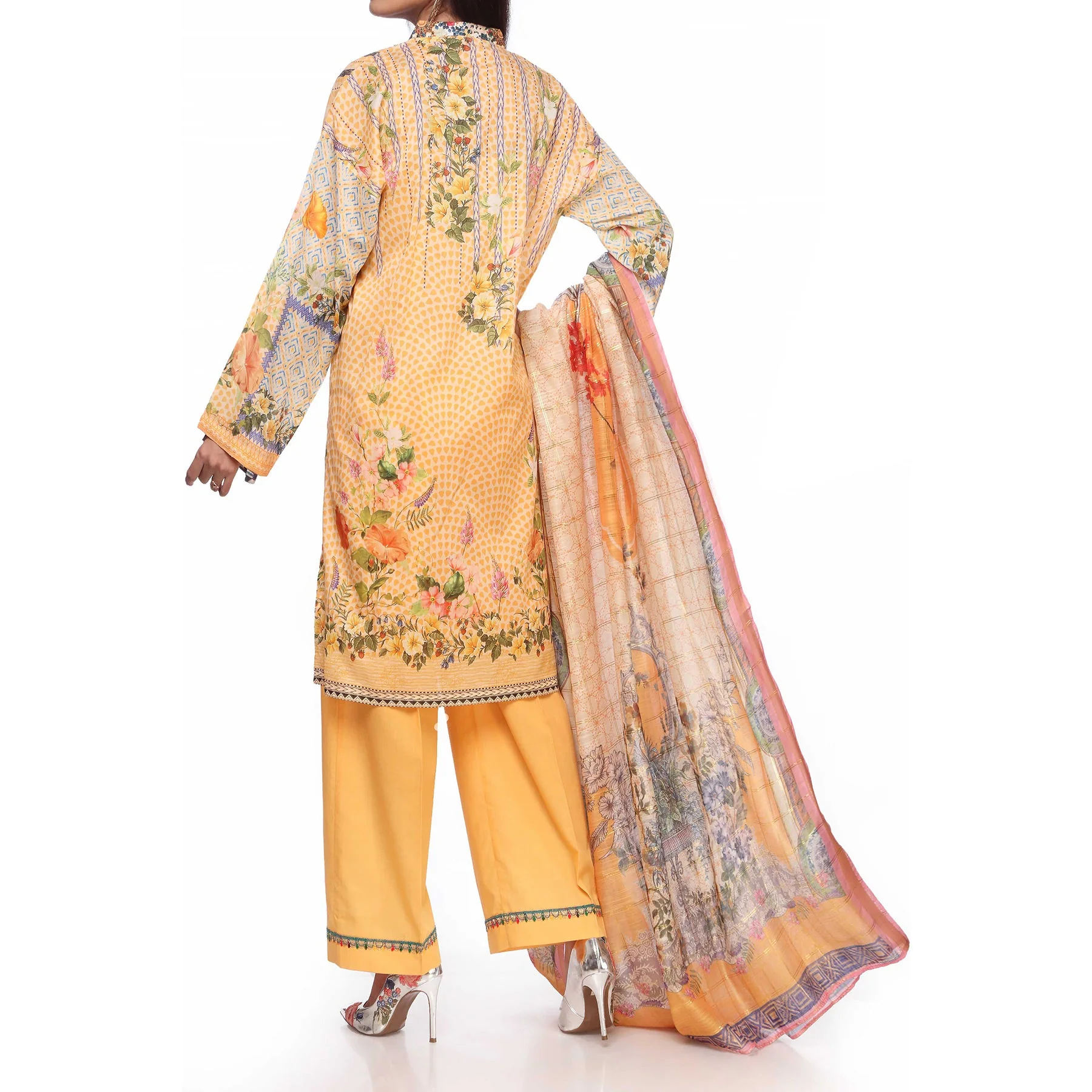 3PC- Digital Printed Lawn Embroidered Suit PS2355 - Image 3