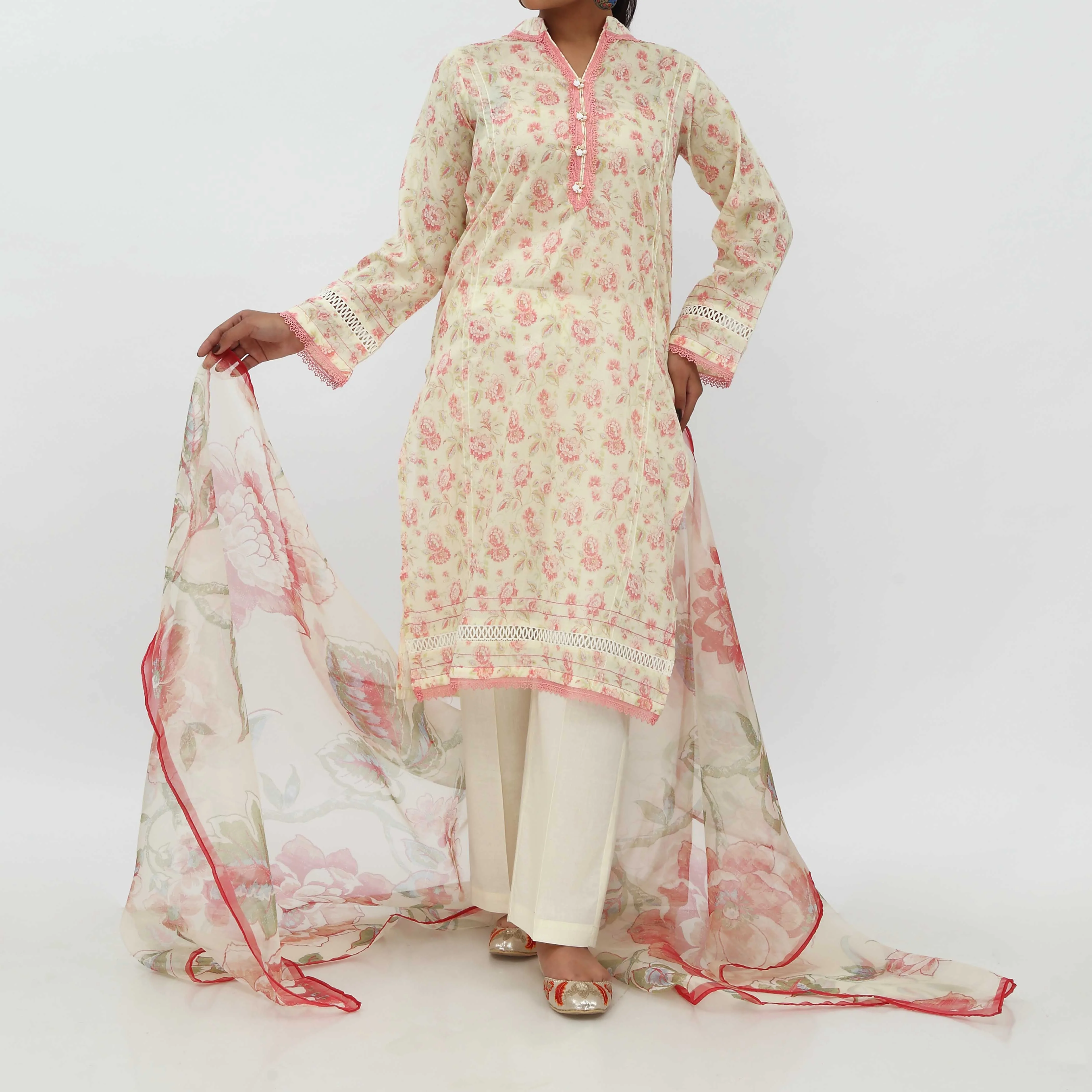 3PC- Digital Printed Lawn Suit PS5177 - Image 2