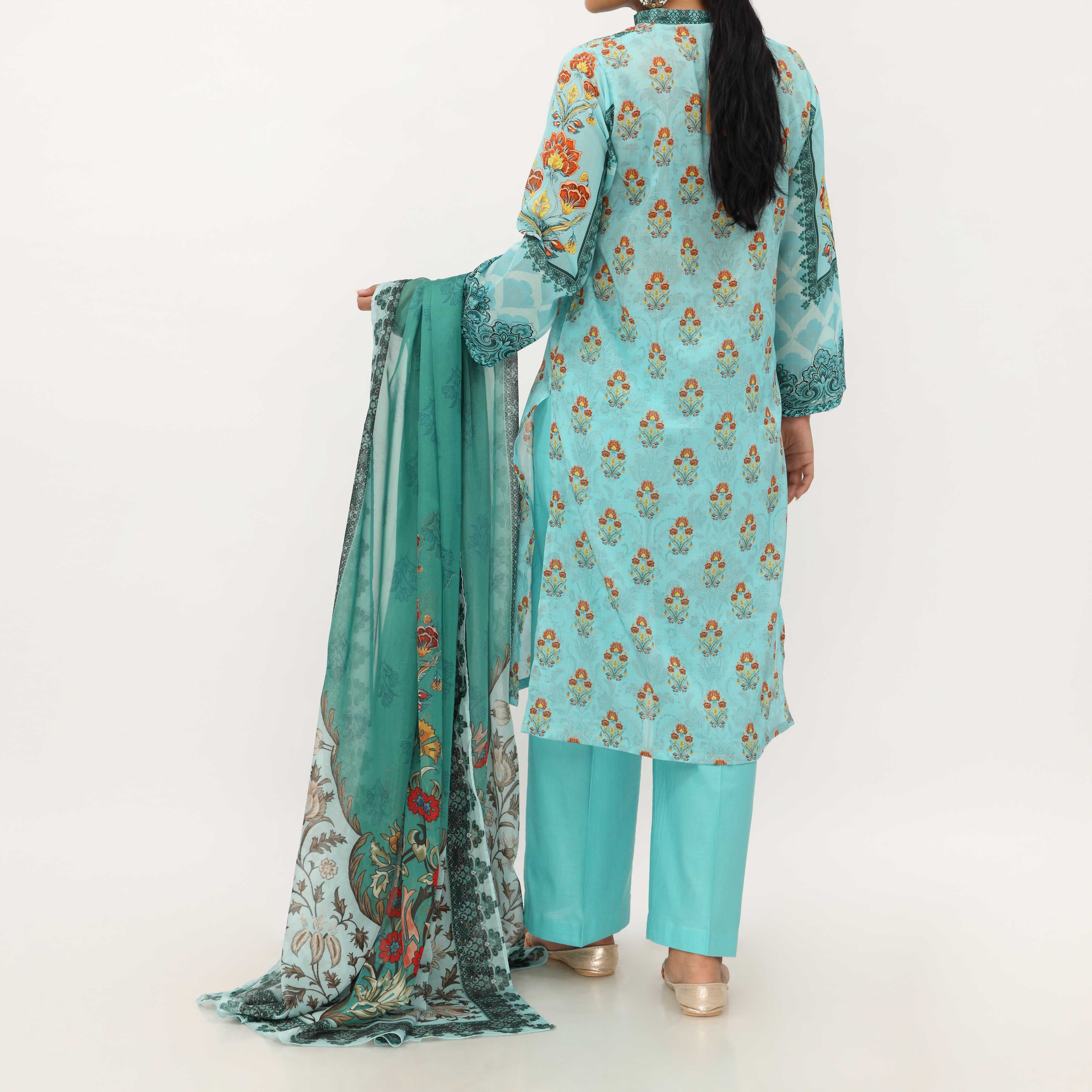 3PC- Digital Printed Lawn Suit PS5192 - Image 5