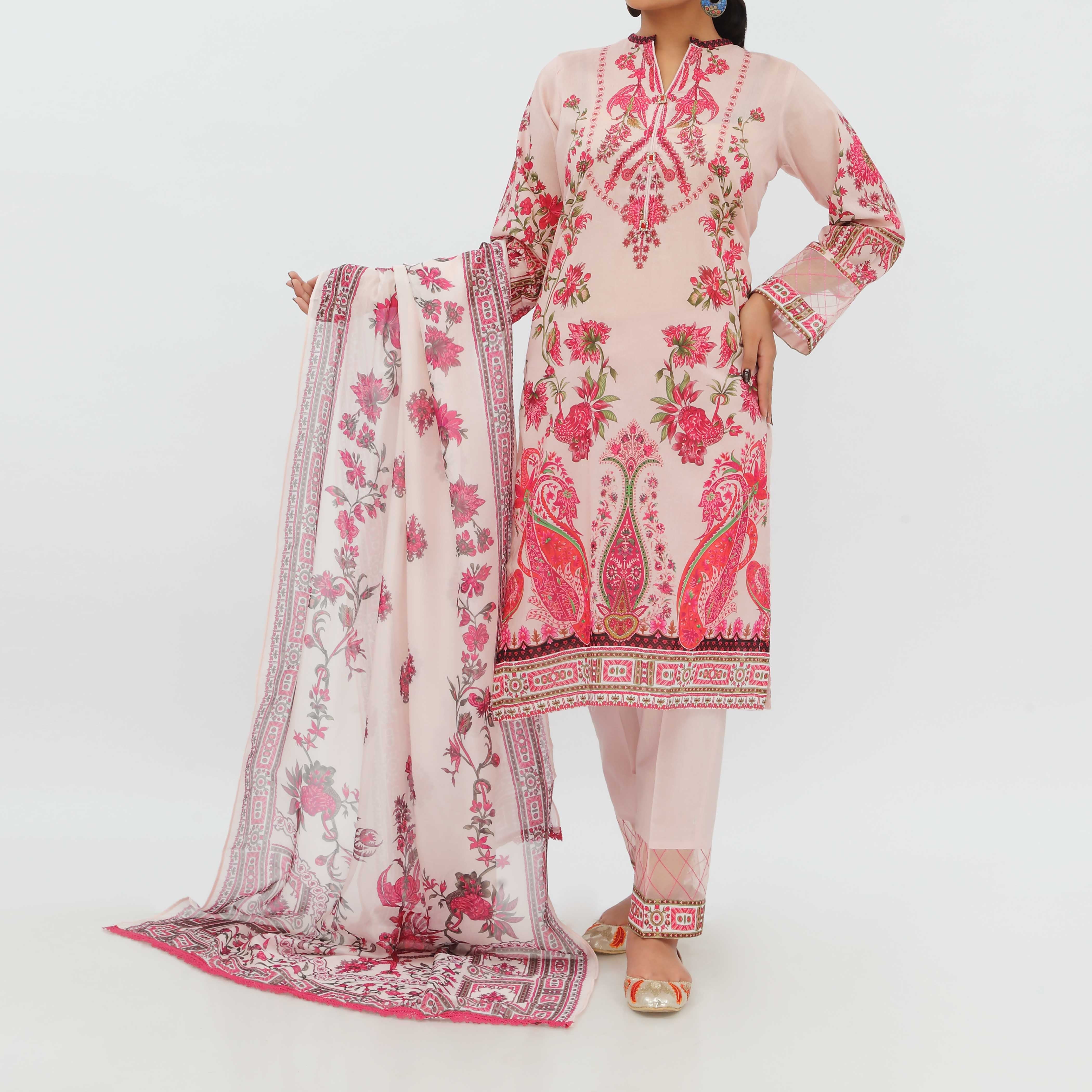 3PC- Digital Printed Lawn Suit PS5256 - Image 2