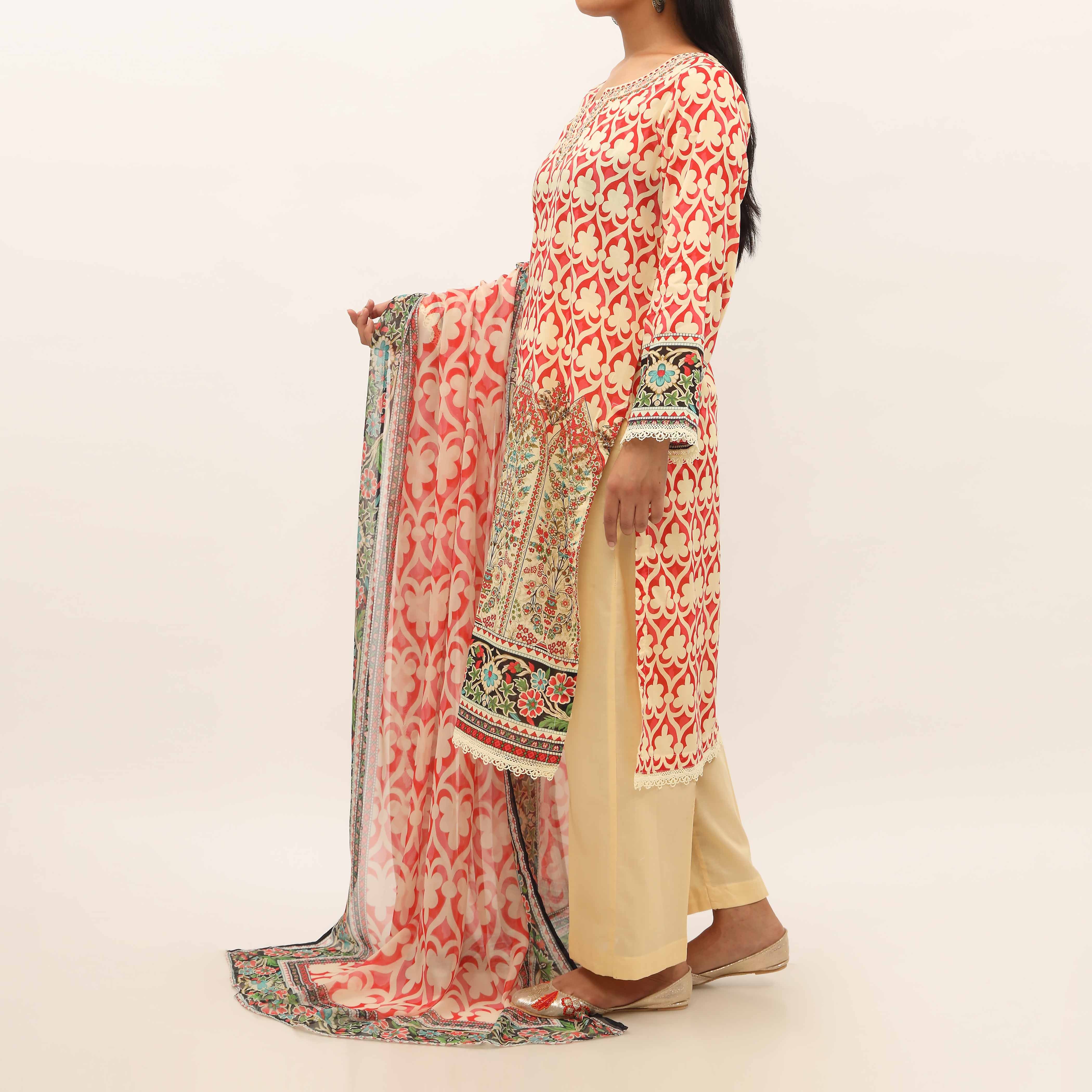3PC- Digital Printed Lawn Suit PS5311 - Image 4