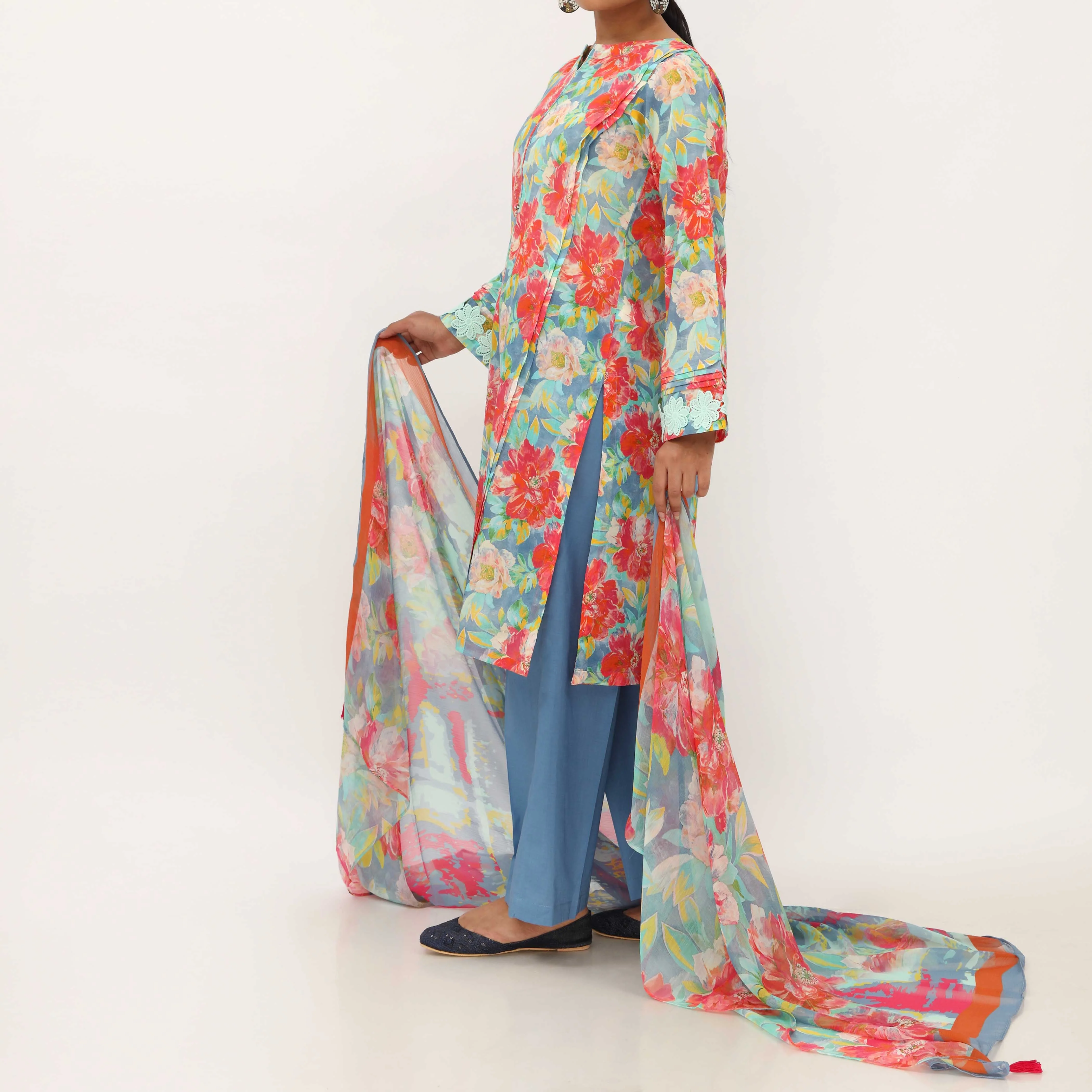 3PC- Digital Printed Lawn Suit PS5384 - Image 4