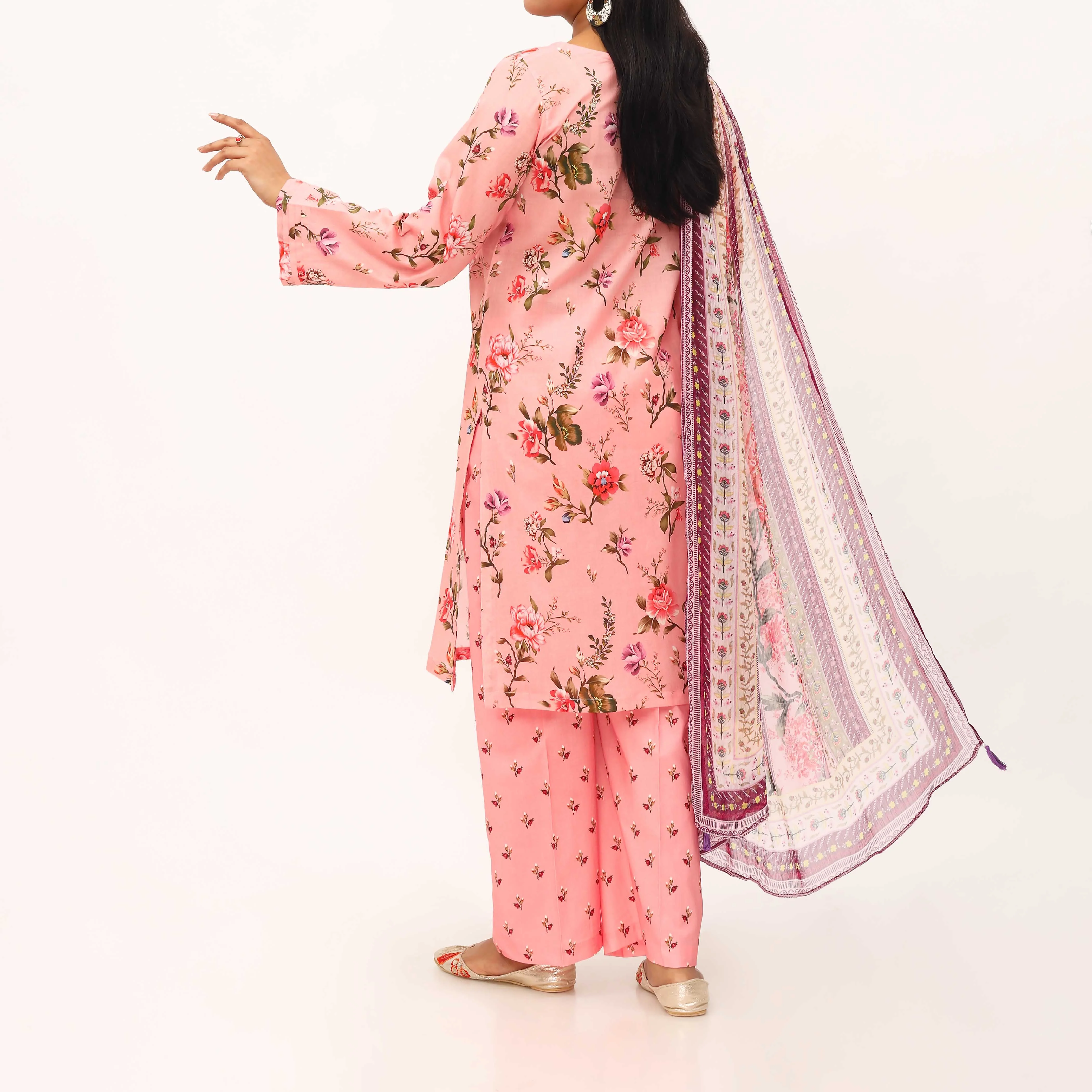 3PC- Digital Printed Lawn Suit PS5386 - Image 4