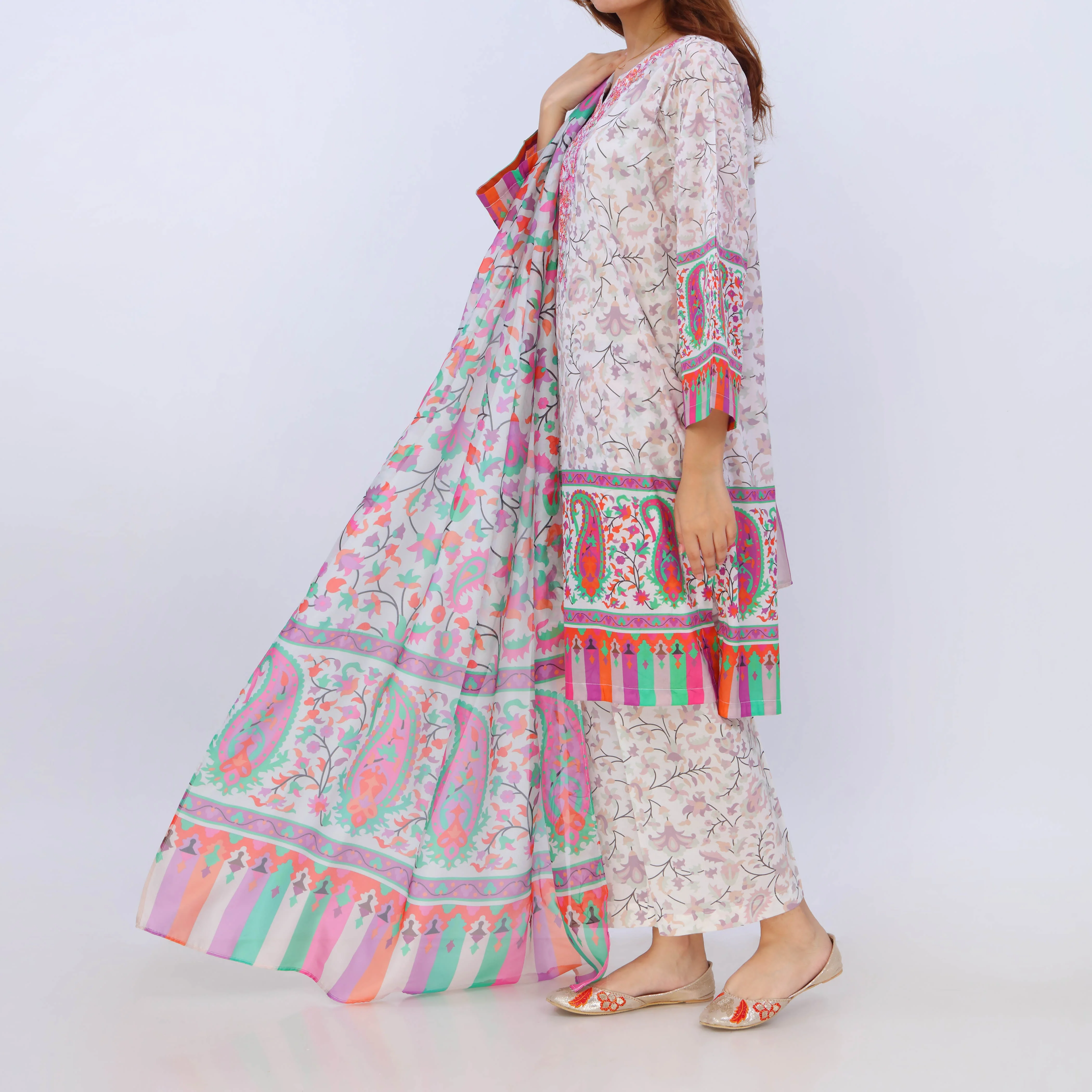 3PC- Digital Printed Lawn Suit PS5428 - Image 4