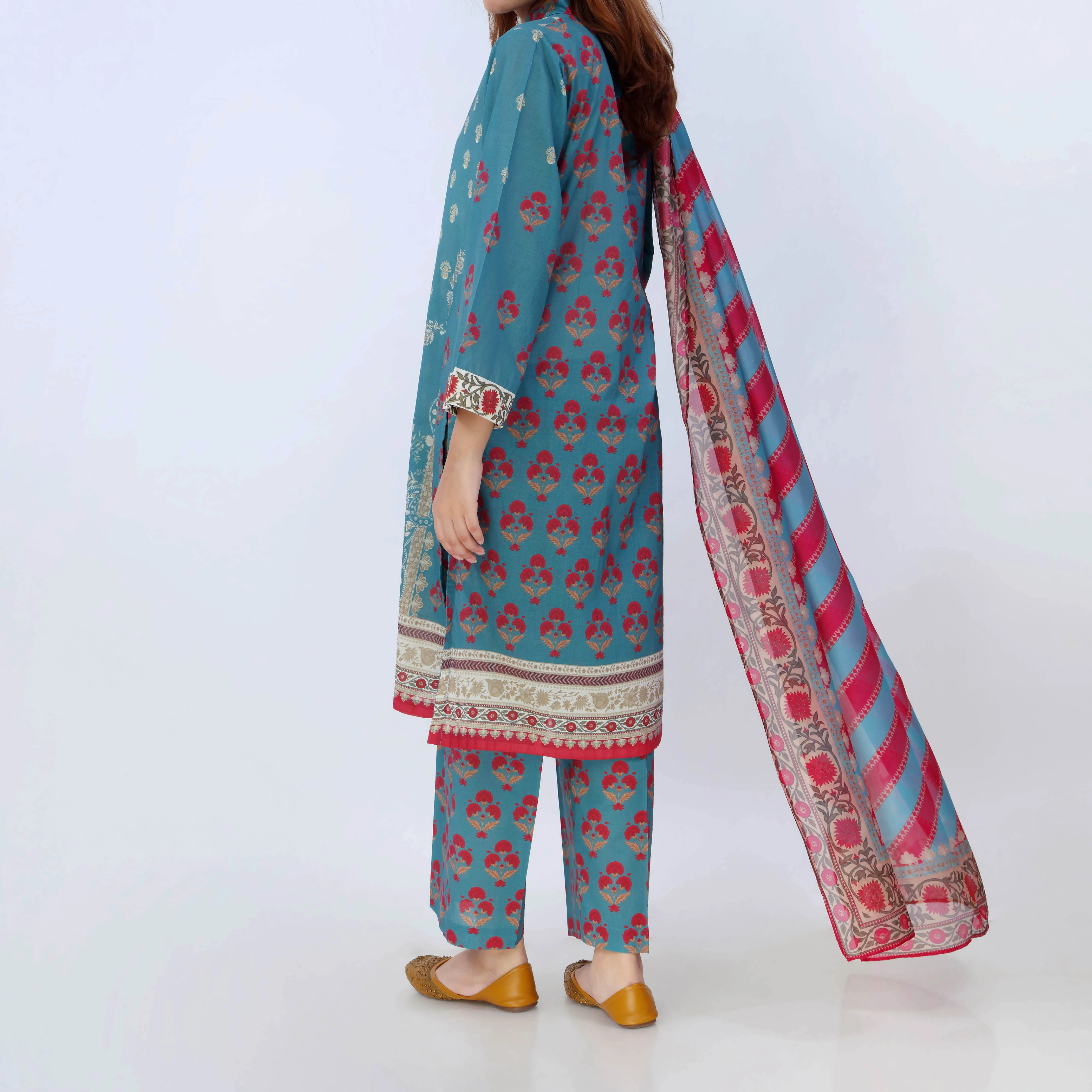 3PC- Digital Printed Lawn Suit PS5459 - Image 5