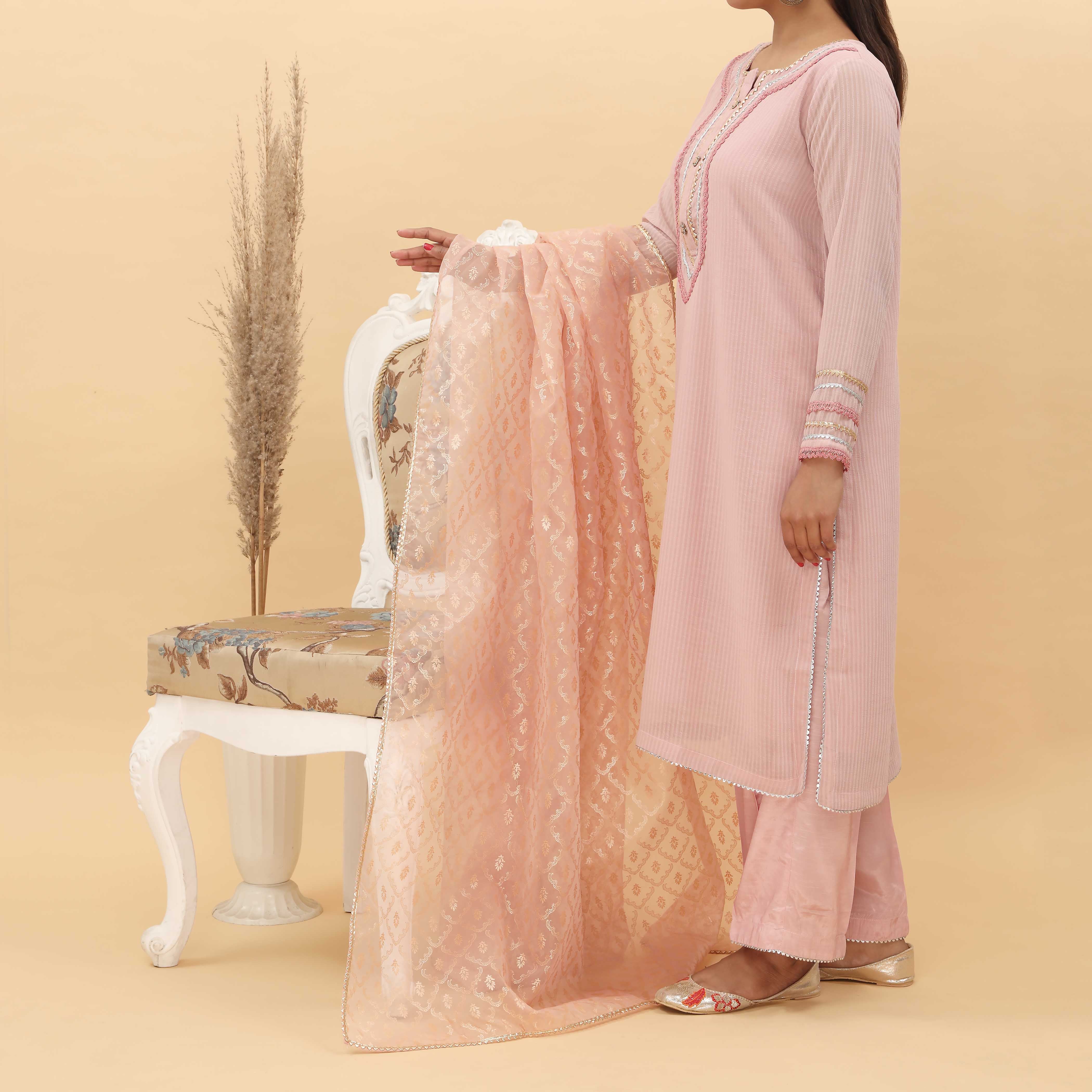 3PC- Georget Chiffon Suit PS4969 - Image 2