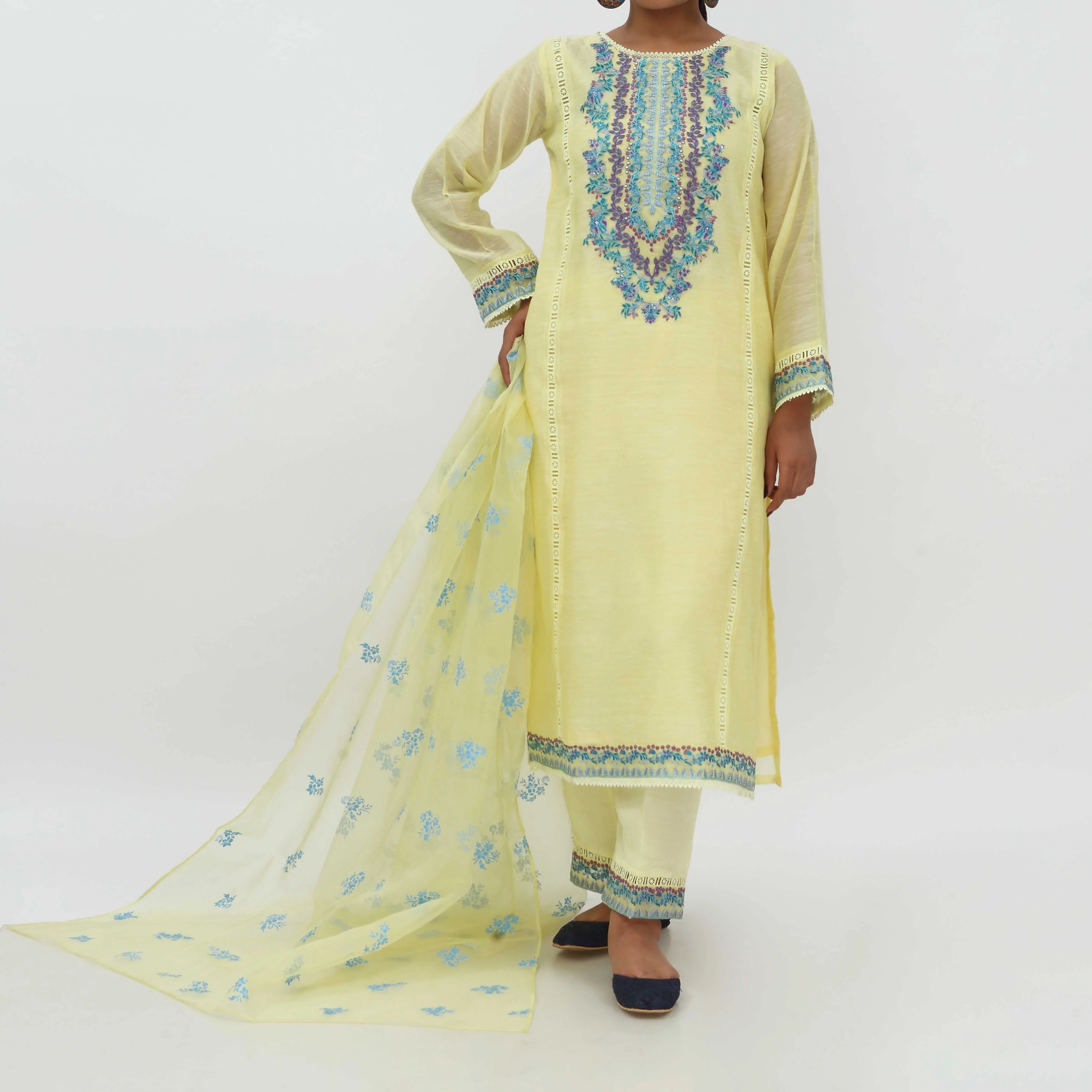 3PC- Paper Cotton Suit PS5190 - Image 2