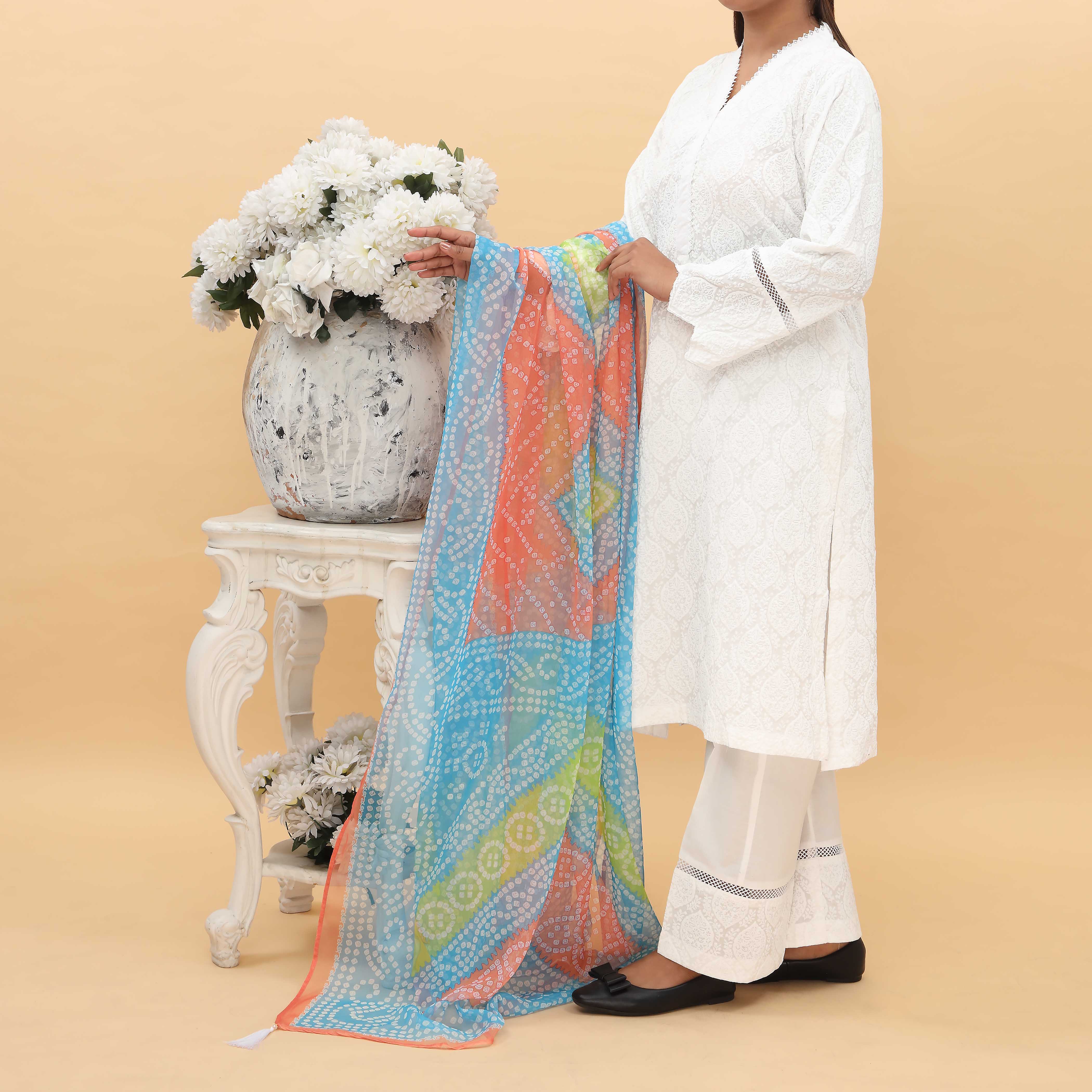 3PC- Printed Cambric Suit PS5023 - Image 3
