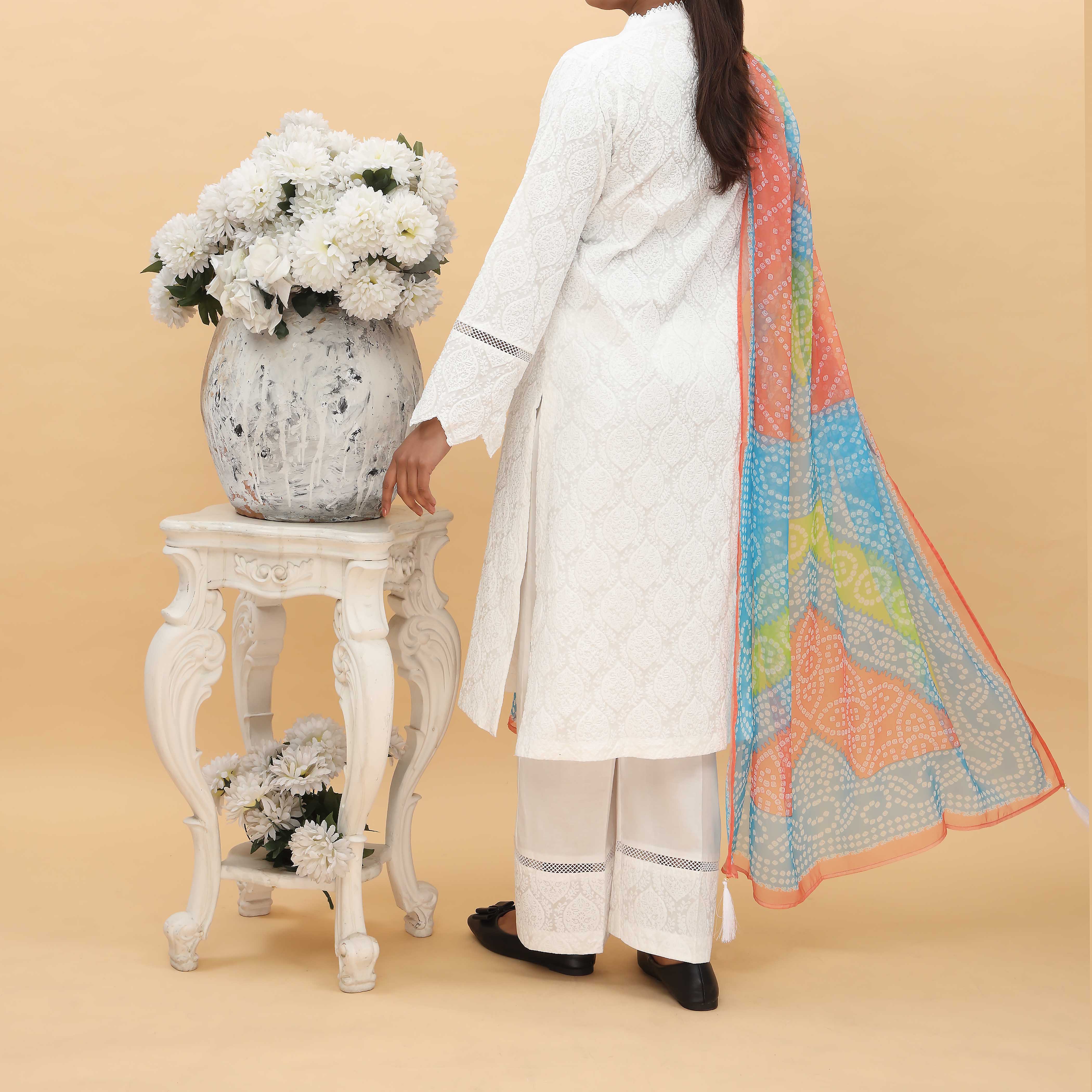 3PC- Printed Cambric Suit PS5023 - Image 4