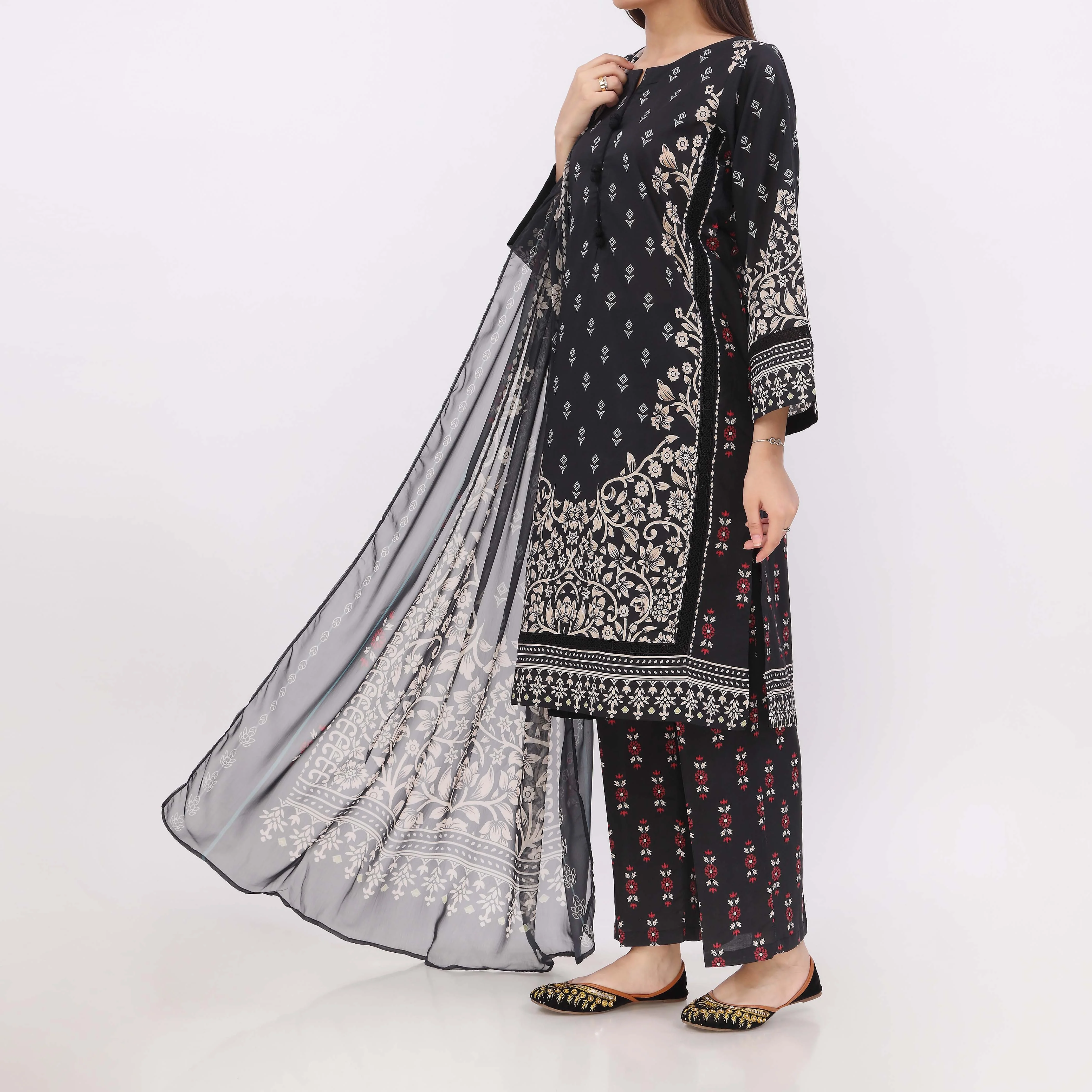 Rohina<br>3 PC Printed Suit PW5161 - Image 4