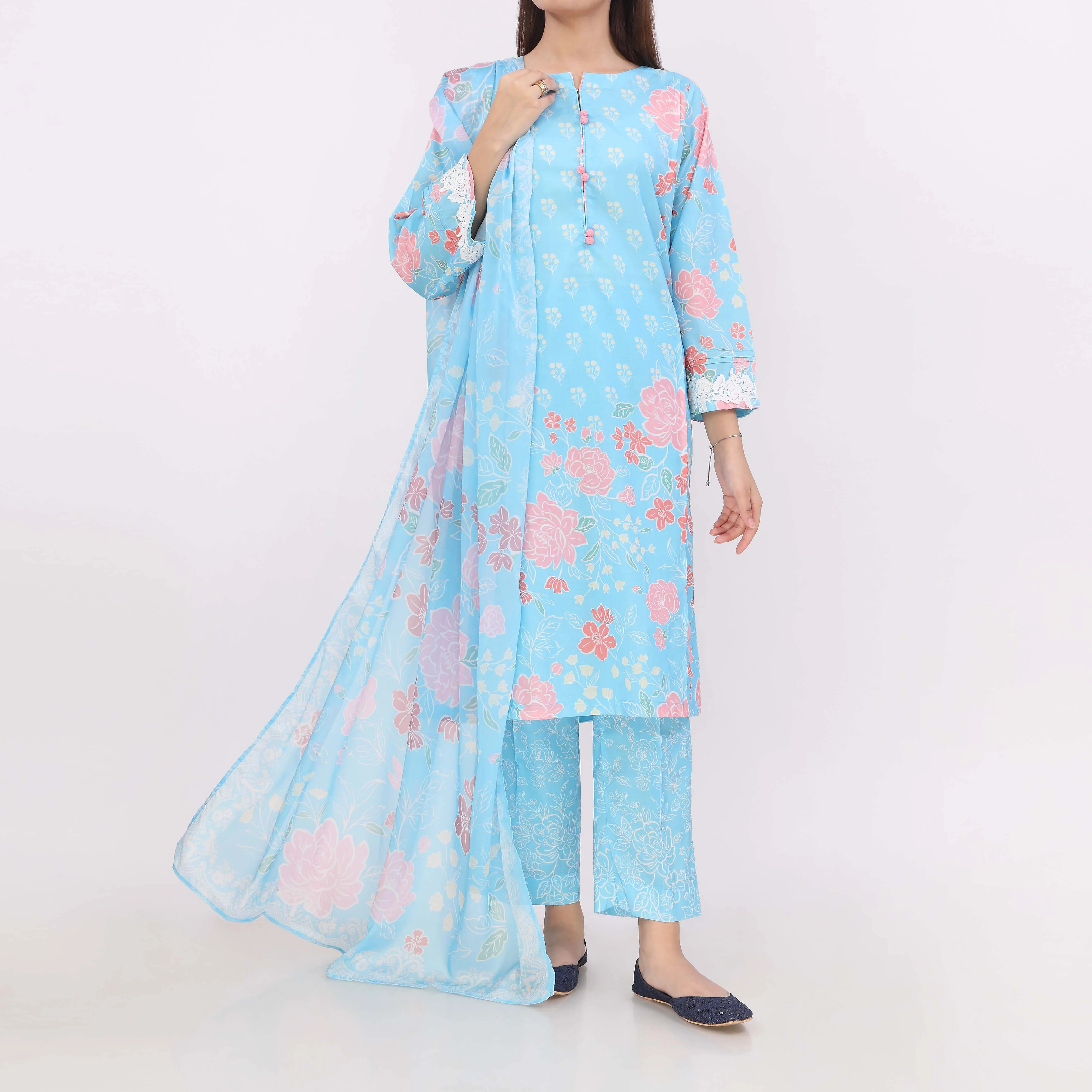 Marise<br>3 PC Printed Suit PW5163 - Image 2