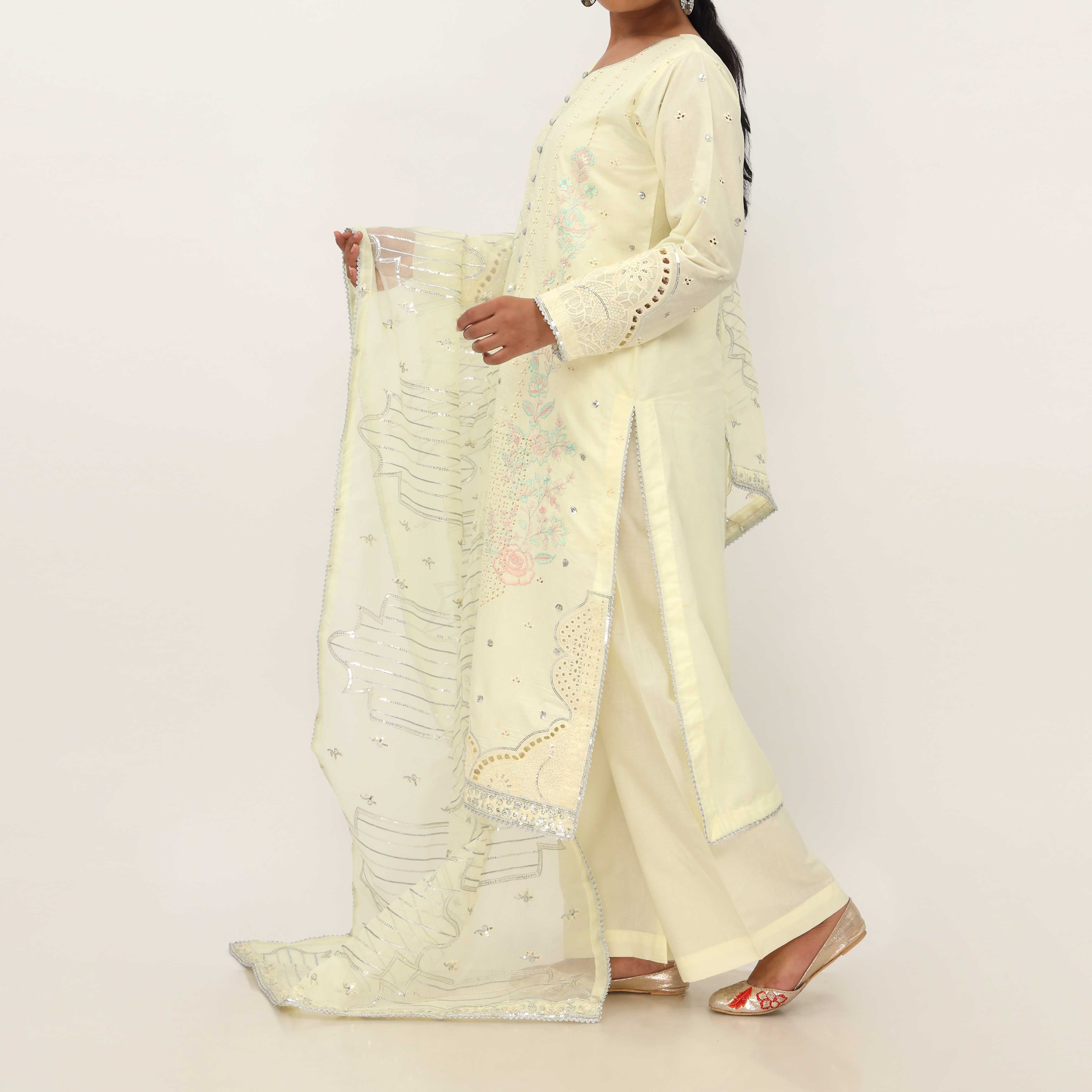 3PC- Viscose Embellished Suit PF5152 - Image 3