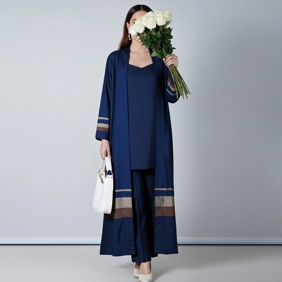3PC Yarn Dyed Viscose Suit PW5247 - Image 2
