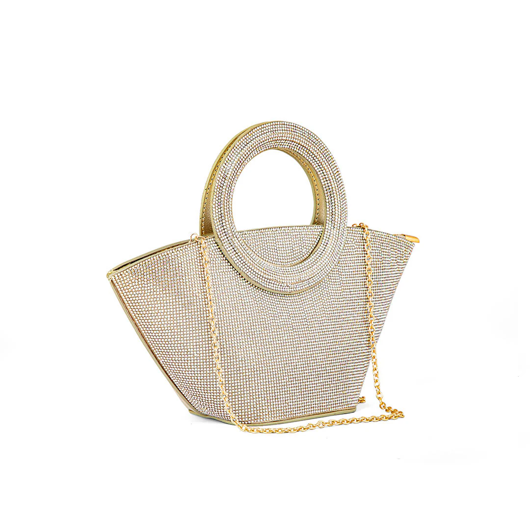 AB Golden Fancy Hand Bag P24324 - Image 3