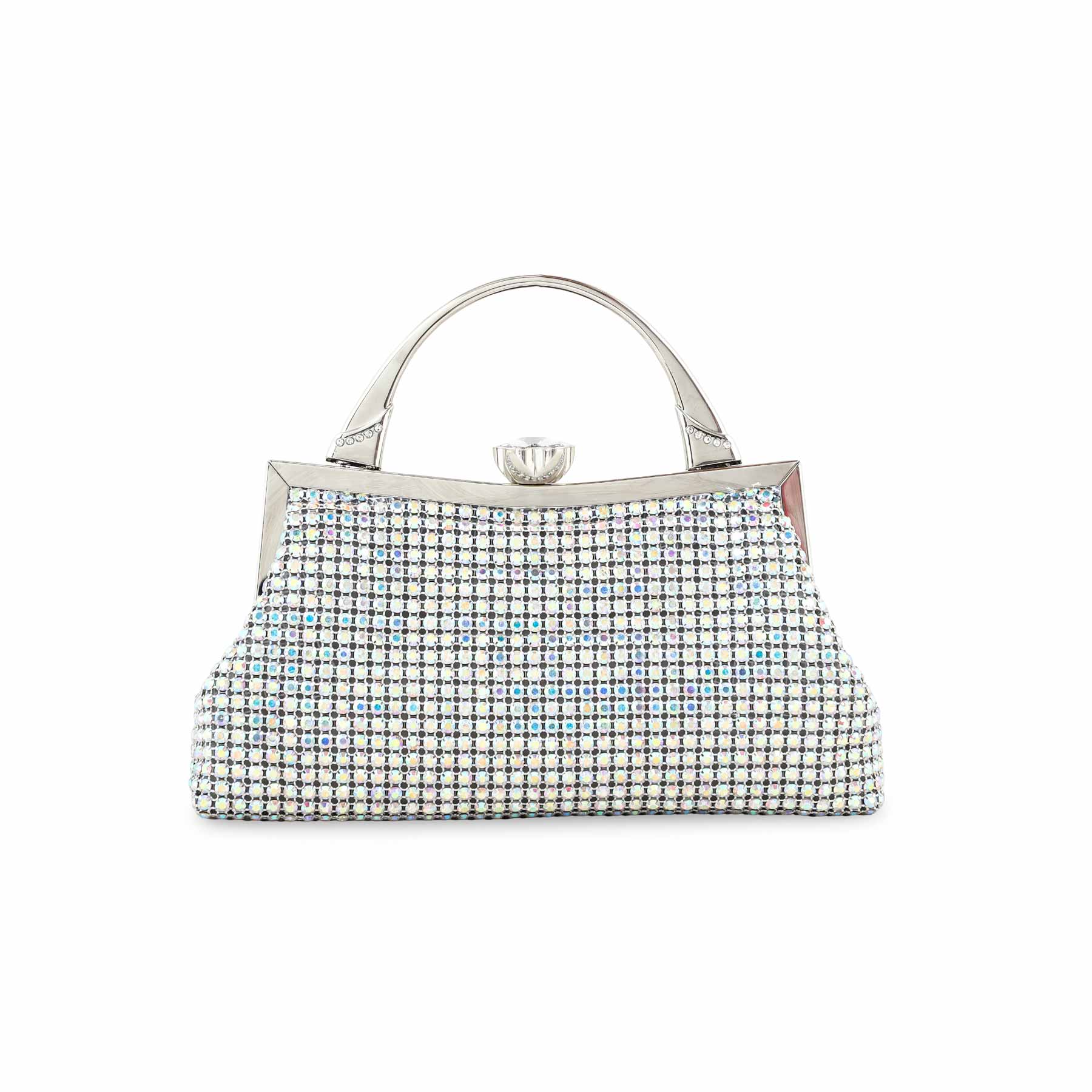 AB Silver Bridal Clutch P24308 - Image 2