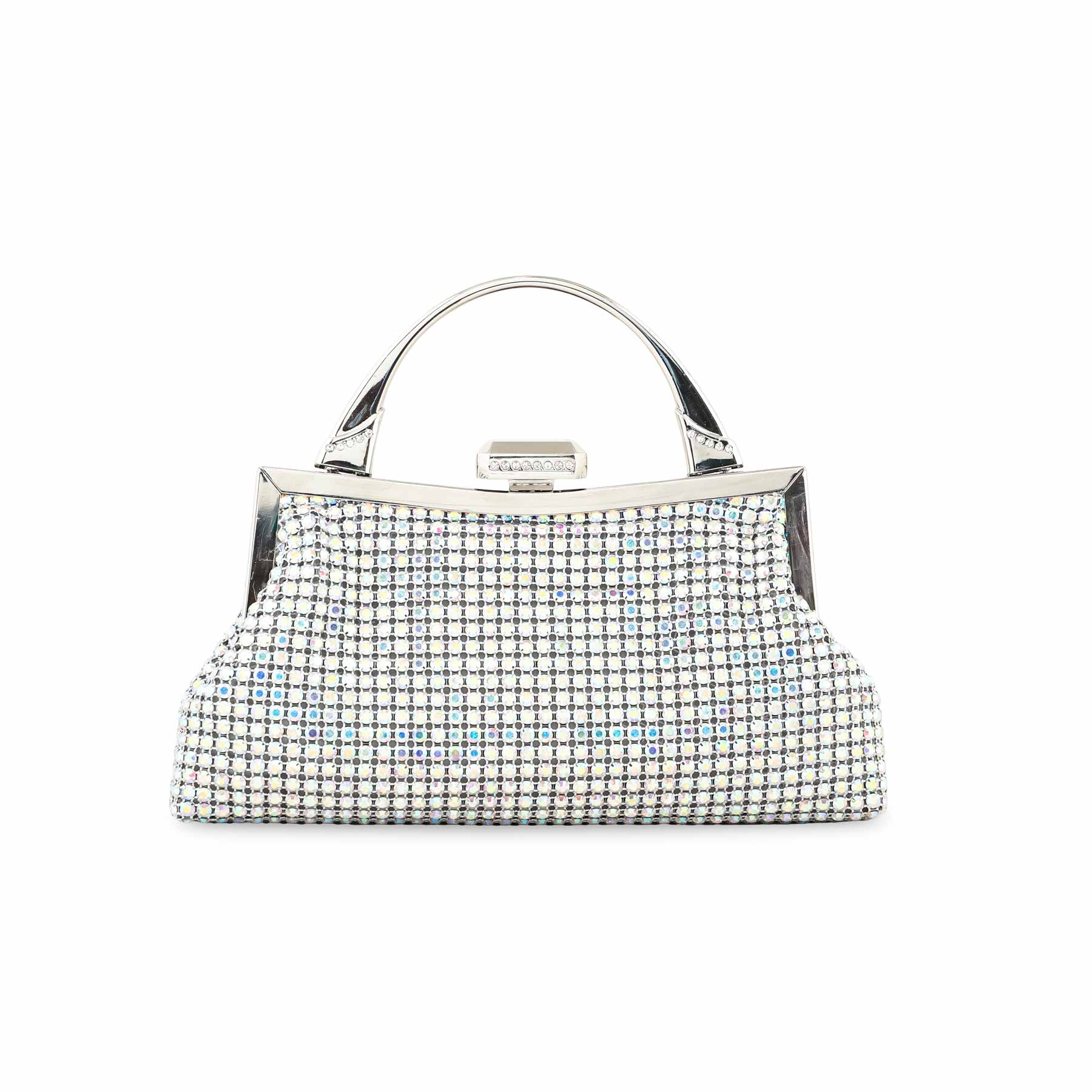 AB Silver Bridal Clutch P24311 - Image 2