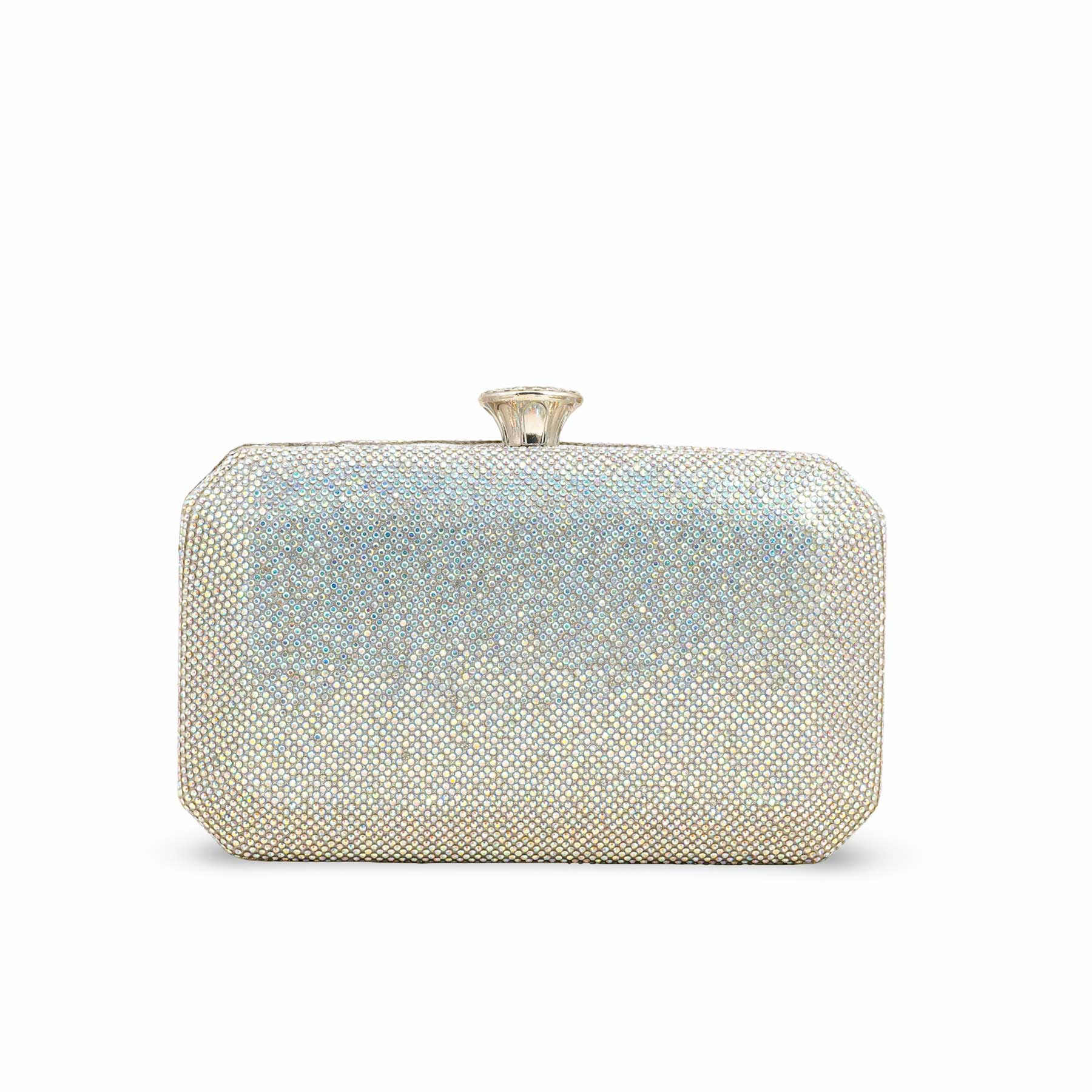 AB Silver Fancy Clutch p24237 - Image 2