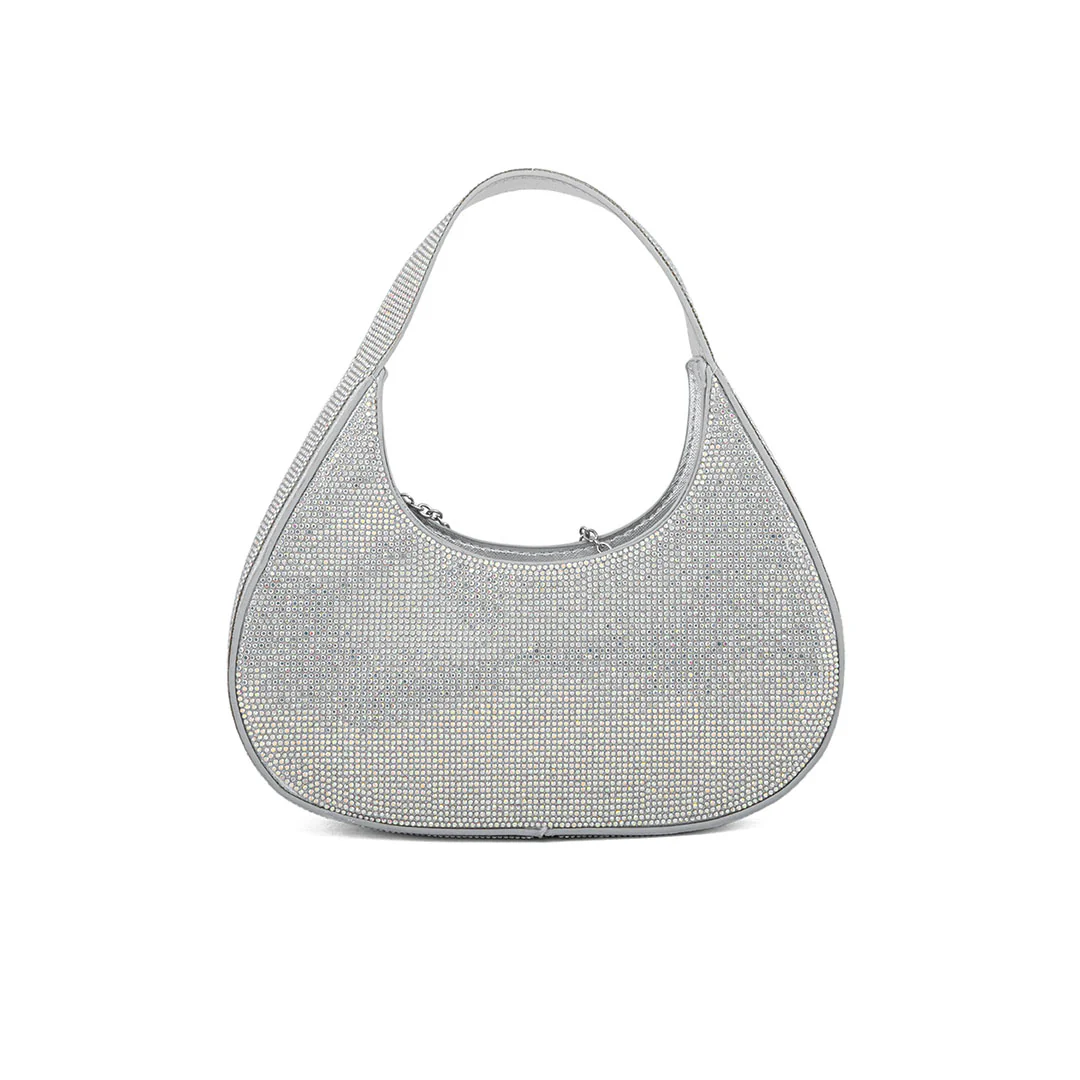 AB Silver Fancy Hand Bag P24325 - Image 3