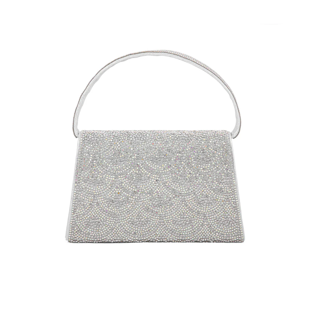 AB Silver Fancy Shoulder Bag P24331 - Image 4