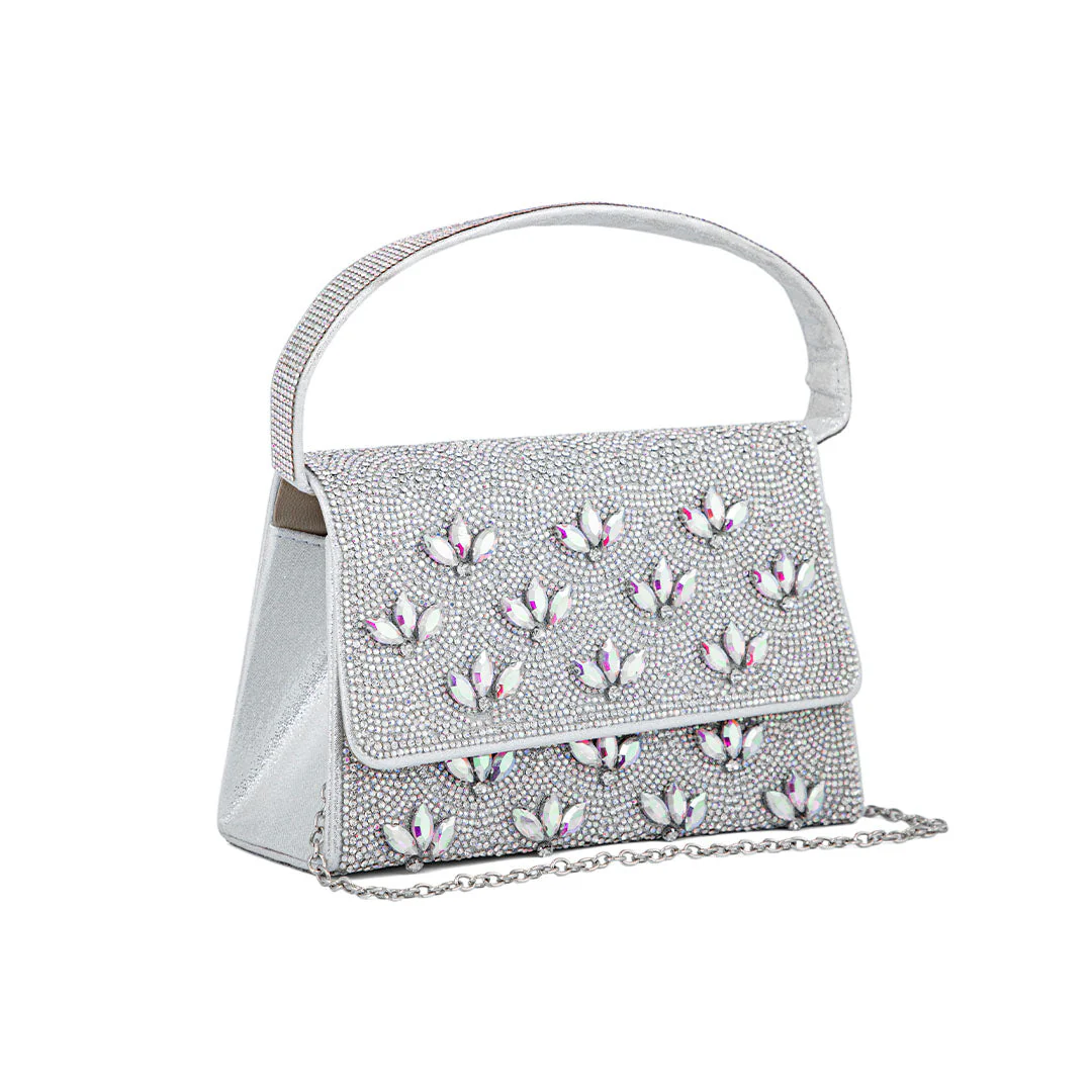 AB Silver Fancy Shoulder Bag P24332 - Image 3
