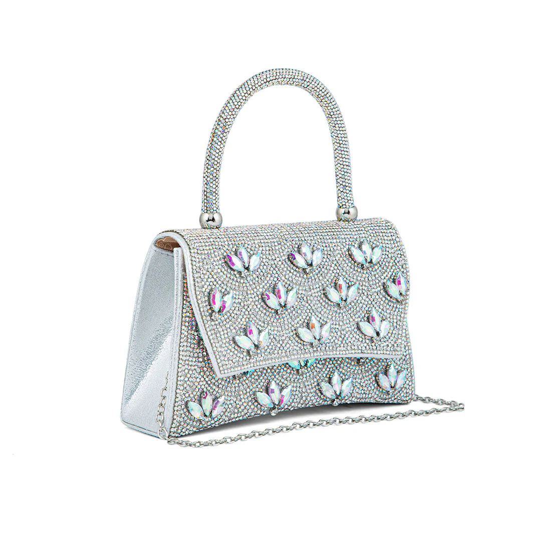 AB Silver Fancy Shoulder Bag P24335 - Image 3