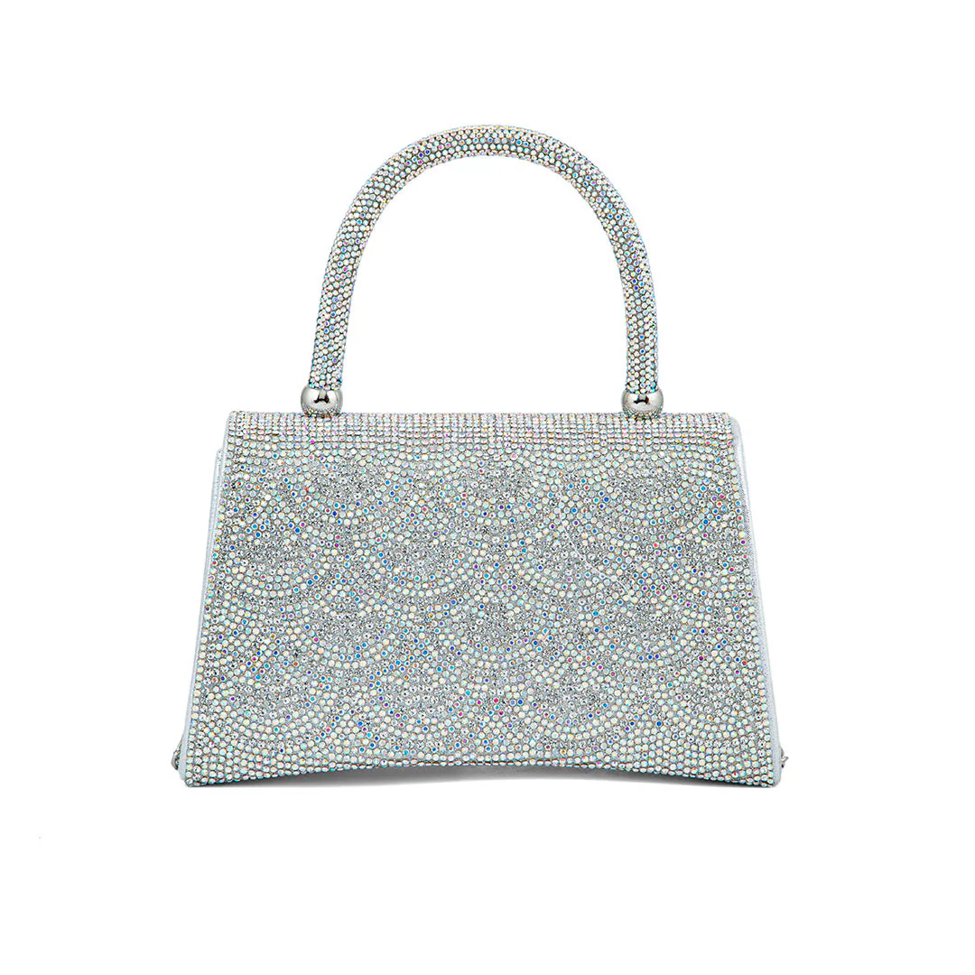 AB Silver Fancy Shoulder Bag P24335 - Image 4