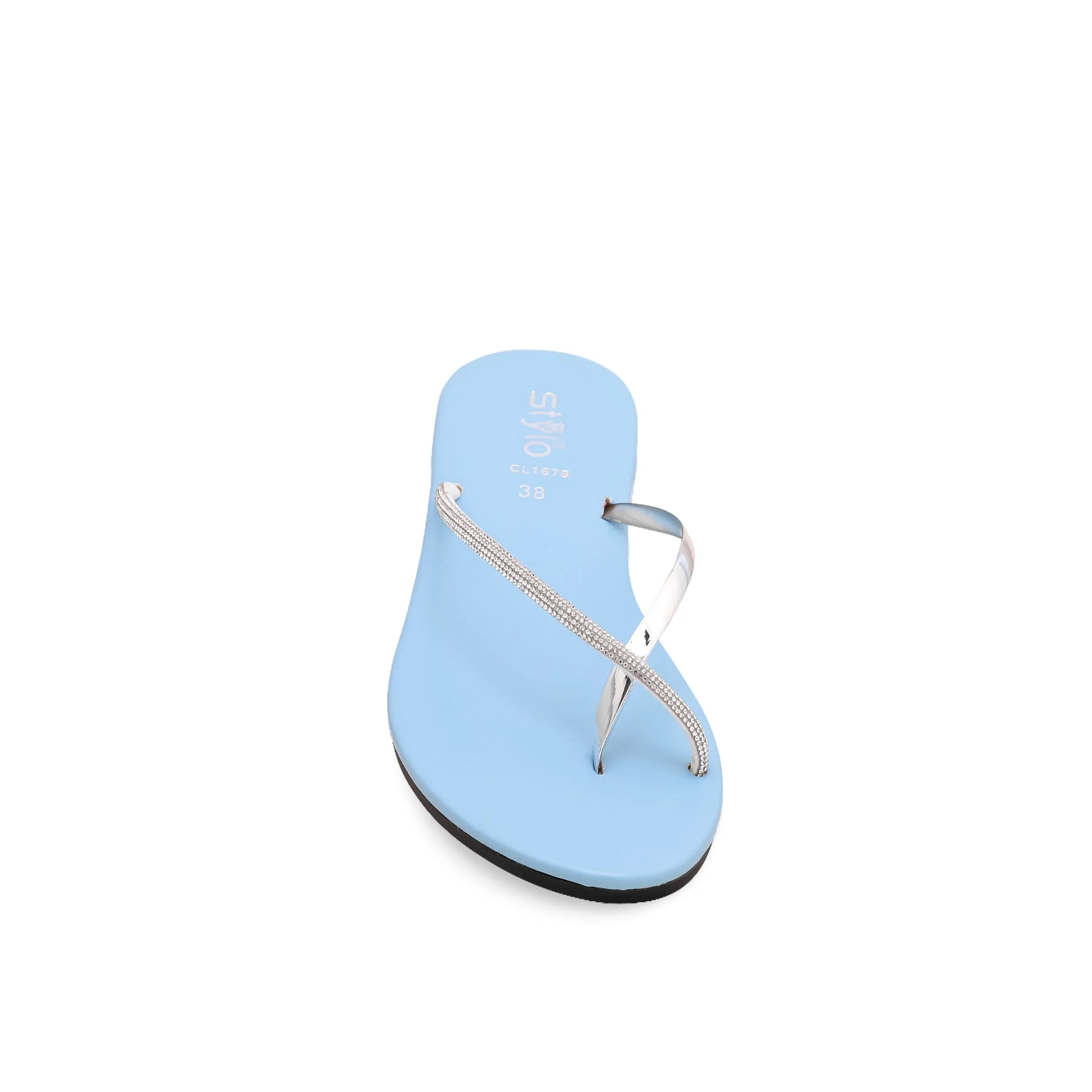 Aqua Green Casual Chappal CL1679 - Image 3