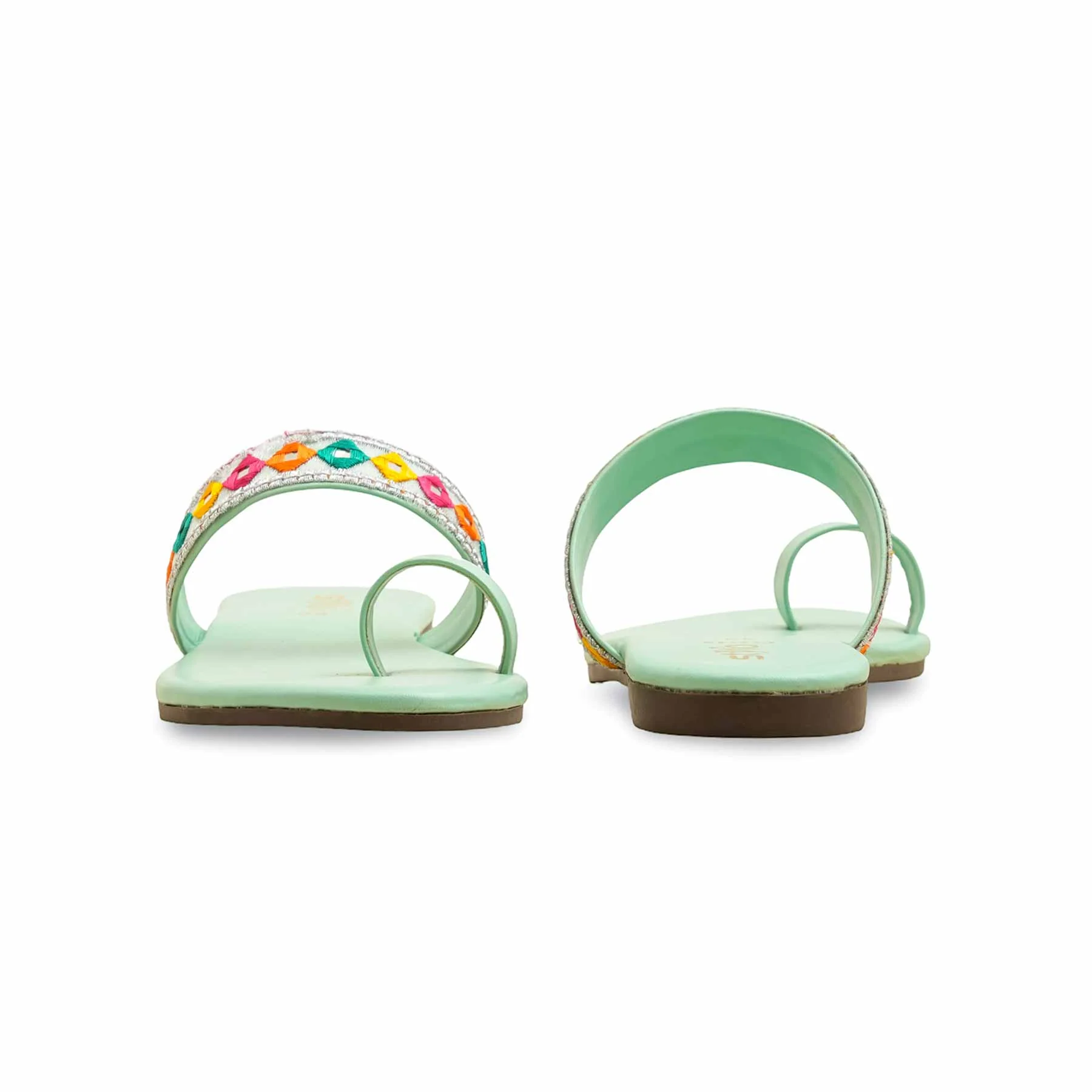 Aqua Green Casual Chappal CL2110 - Image 4