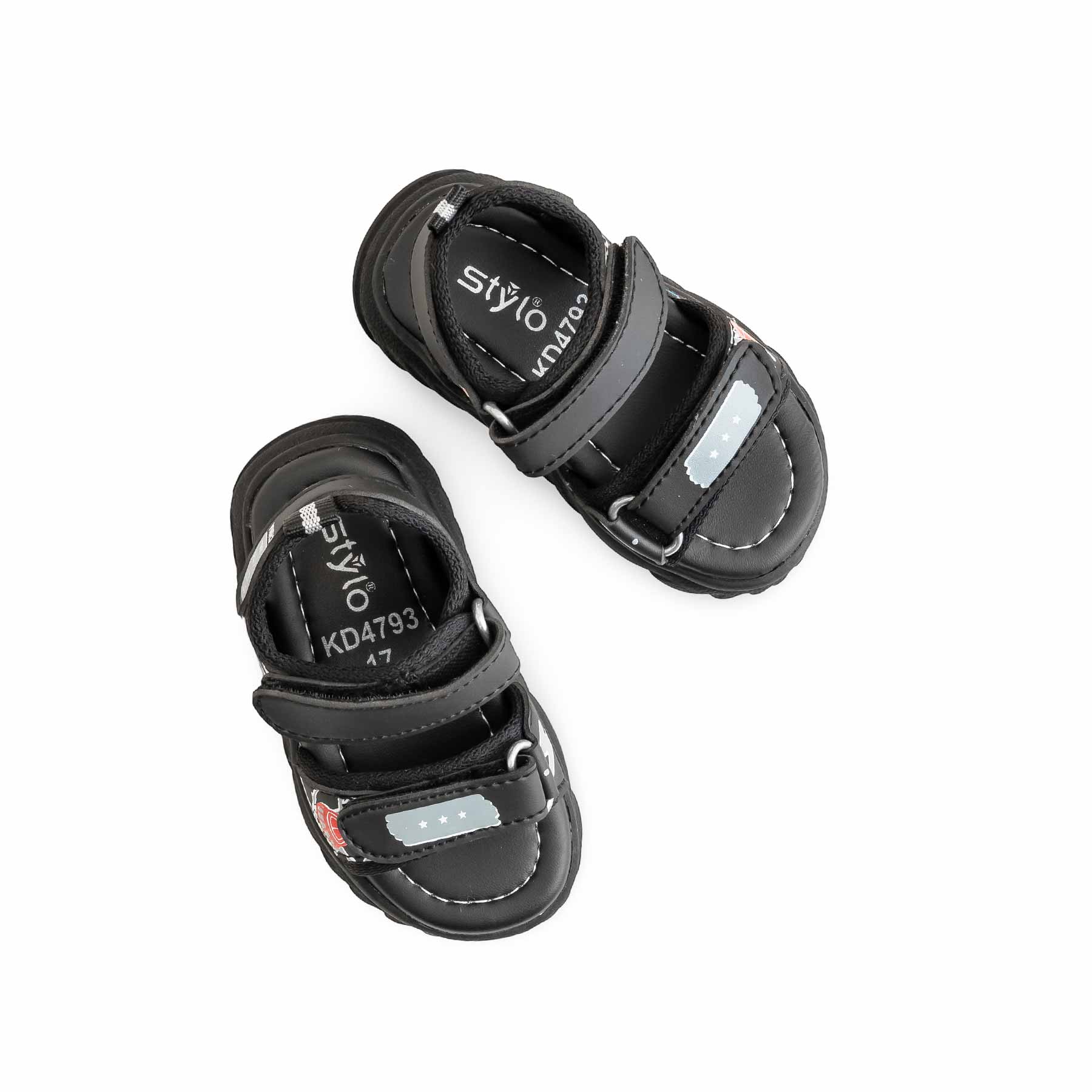 Babies Black Casual Sandal KD4793 - Image 5