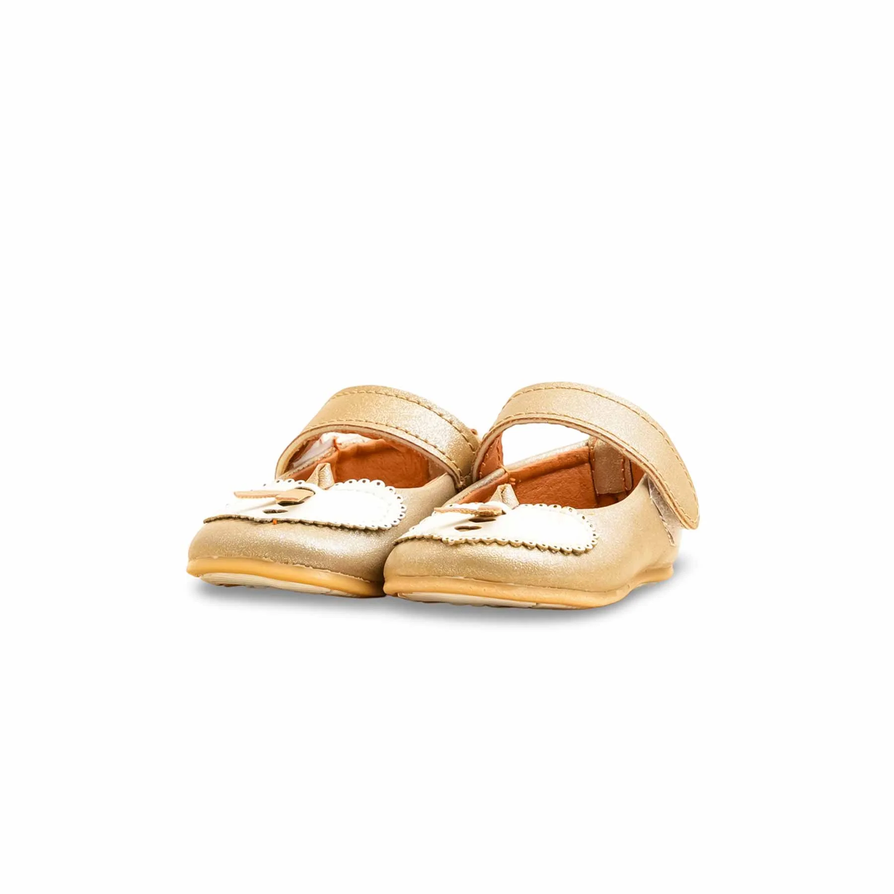 Babies Golden Casual Booties KD1971 - Image 3