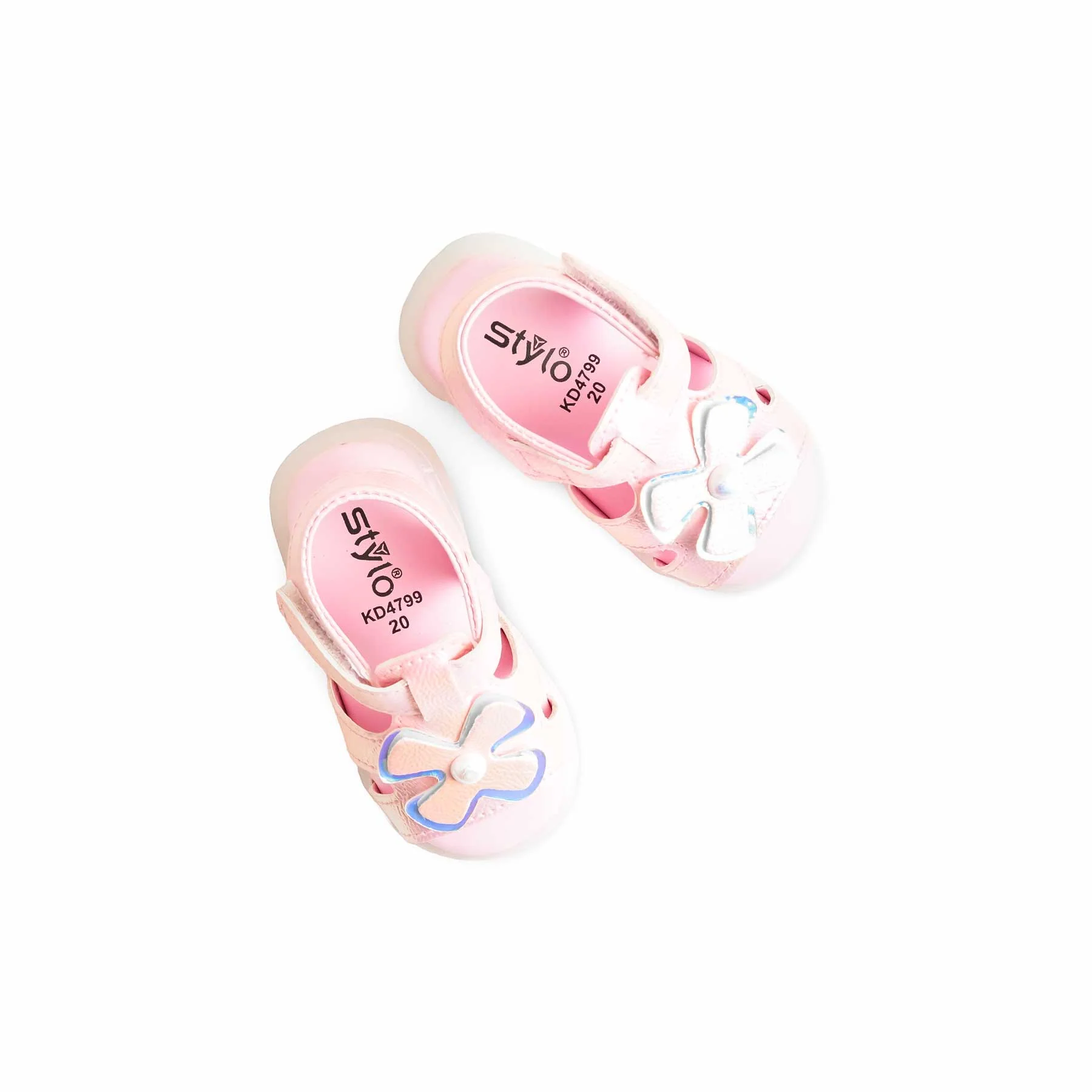 Babies Pink Casual Sandal KD4799 - Image 4