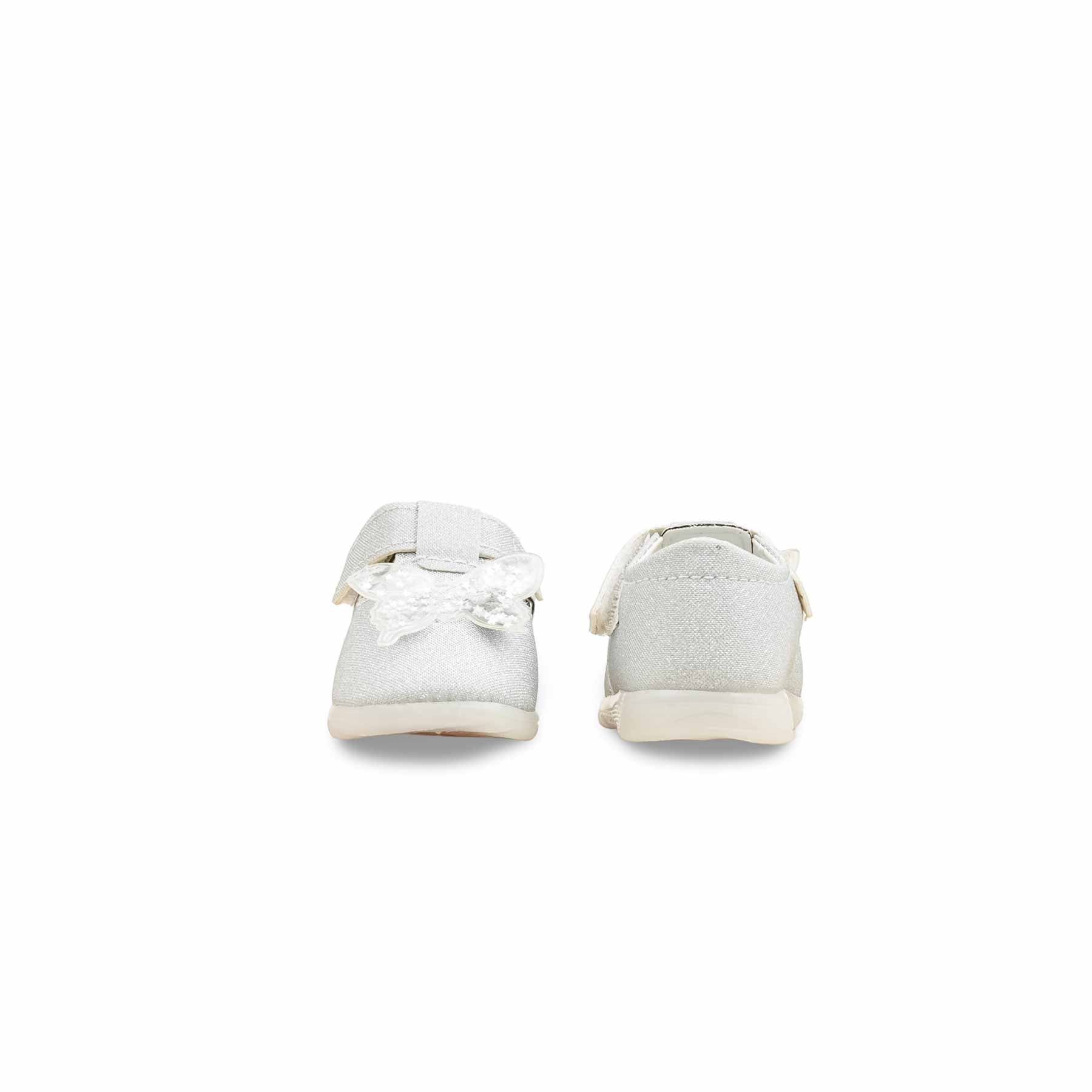Babies Silver Casual Booties KD2588 - Image 4