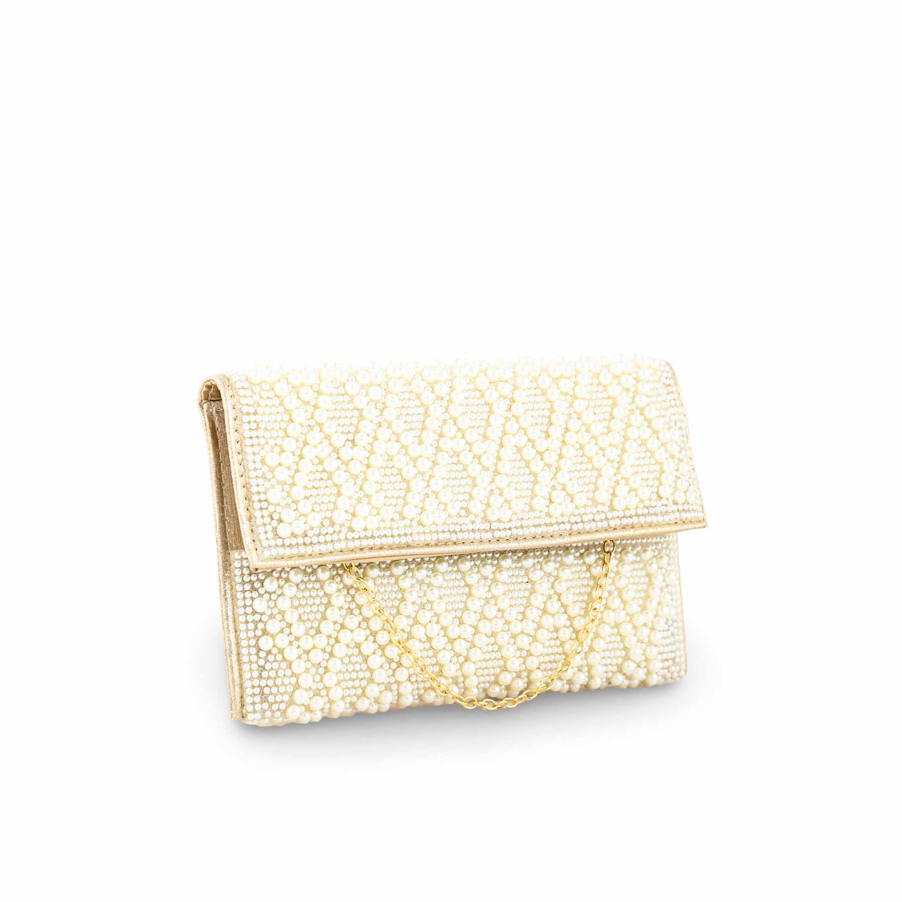 Beige Bridal Clutch P24353 - Image 2