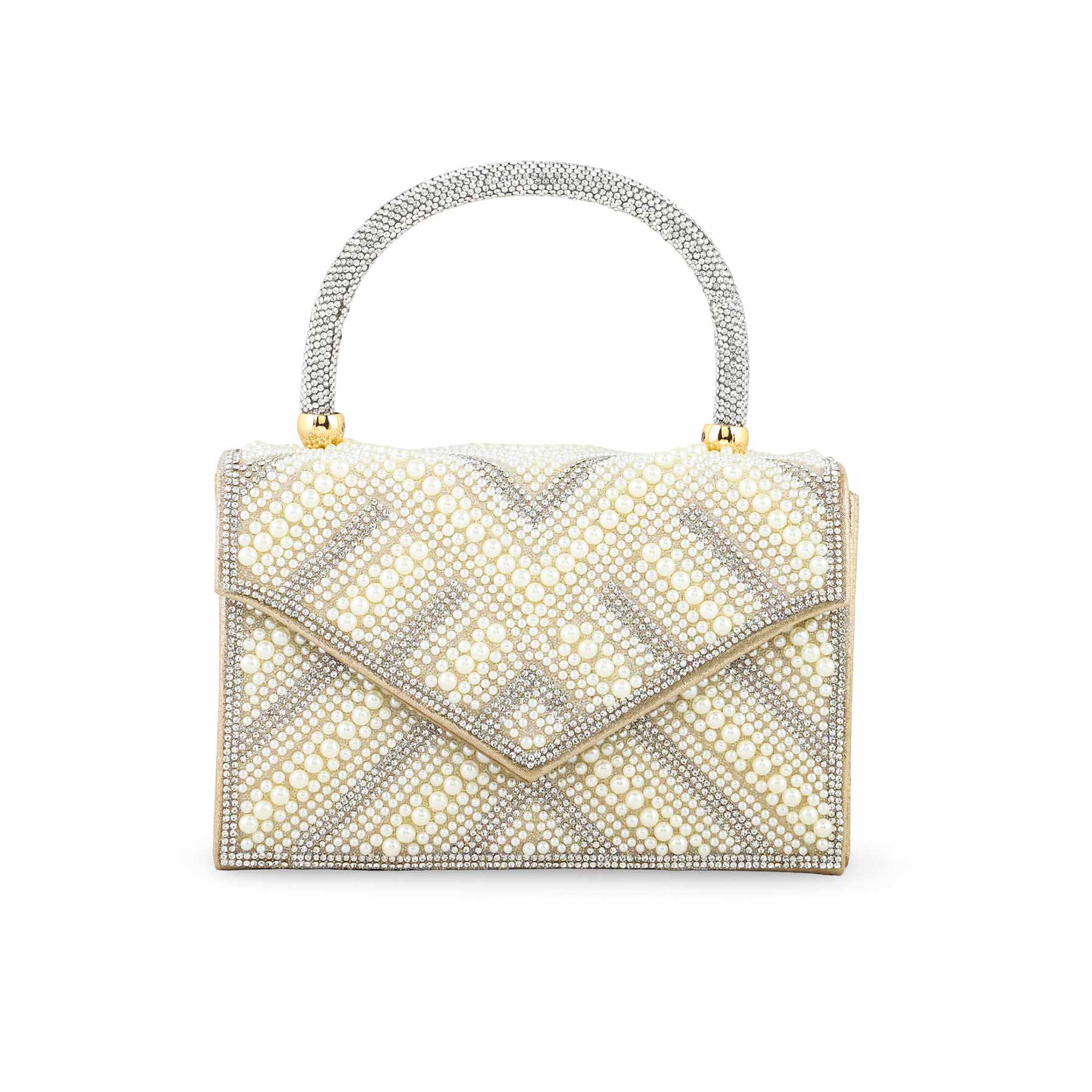 Beige Bridal Clutch P24366 - Image 2