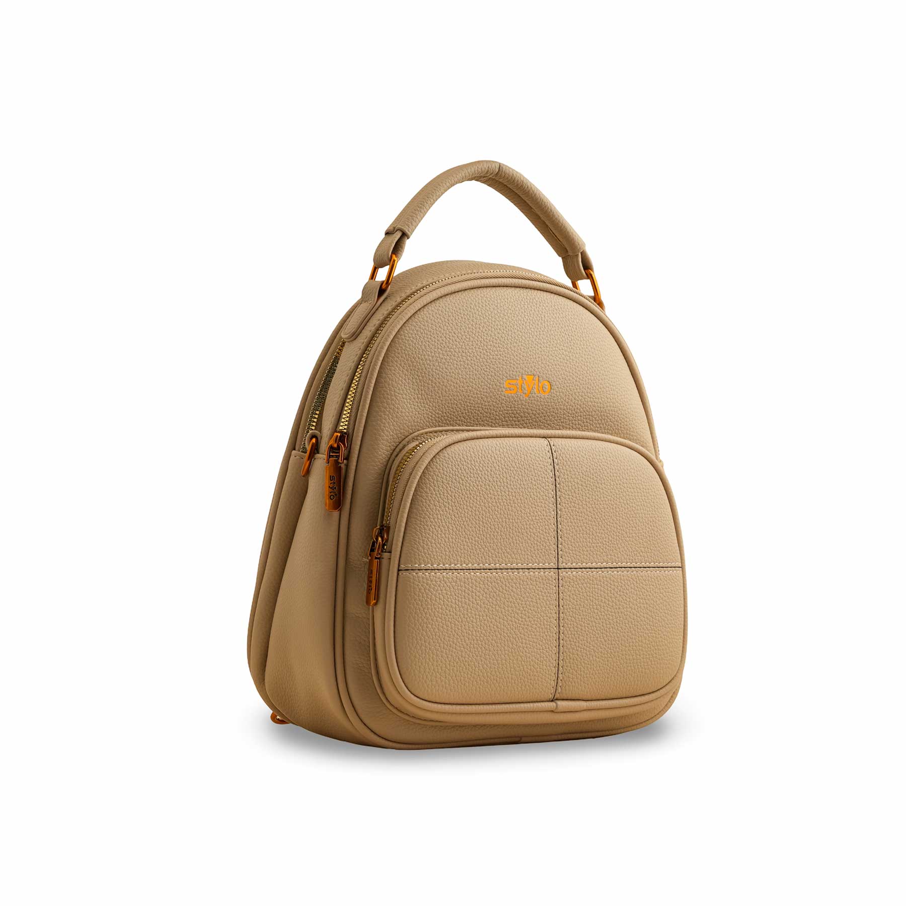 Beige Casual Backpack P36389 - Image 2