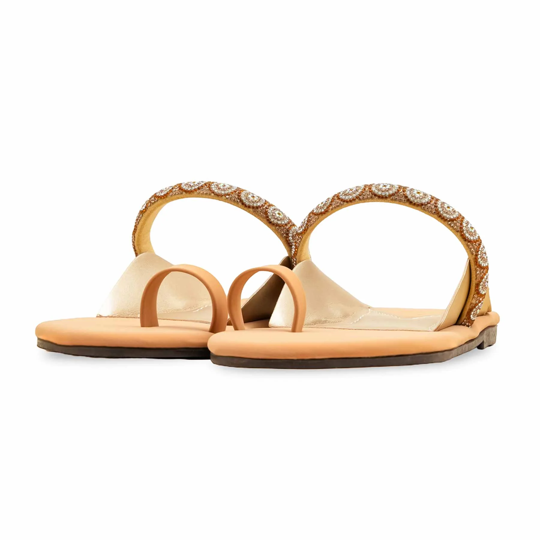 Beige Casual Chappal For Ladies CL2142 - Image 3