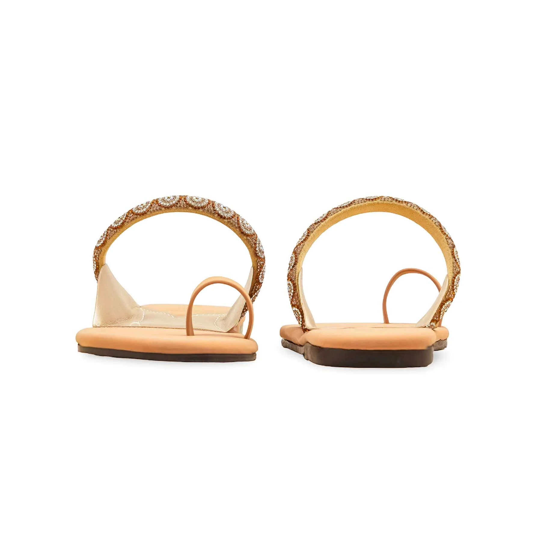 Beige Casual Chappal For Ladies CL2142 - Image 4