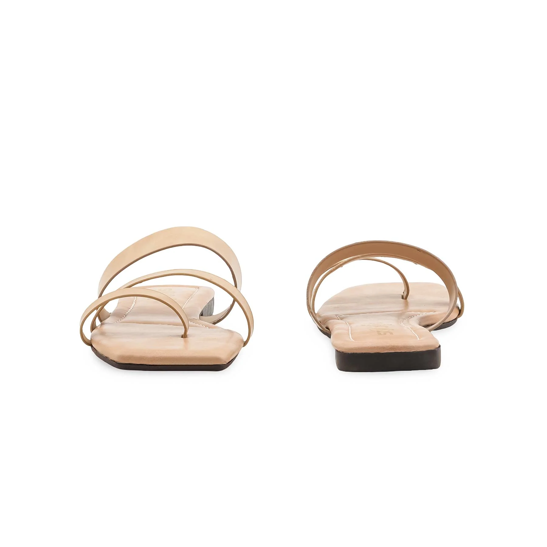 Beige Casual Chappal For Ladies CL2276 - Image 4