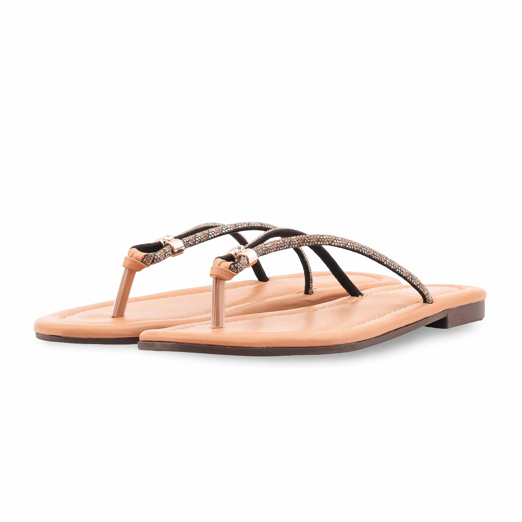 Beige Casual Chappal For Ladies CL2292 - Image 3